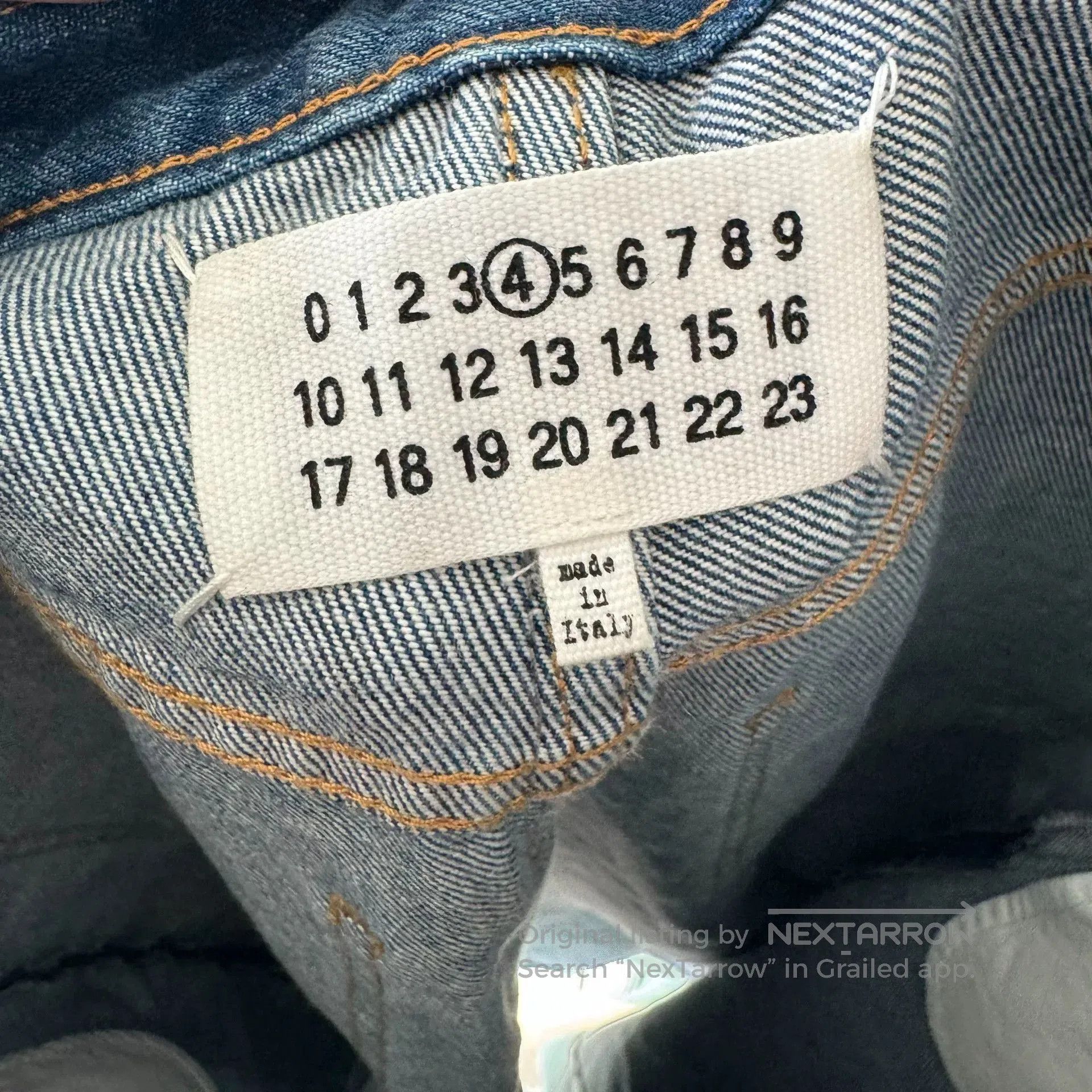 Maison Margiela Maison Margiela FW21 Two-Tone Denim Skirt. Size 35" - 3 Thumbnail