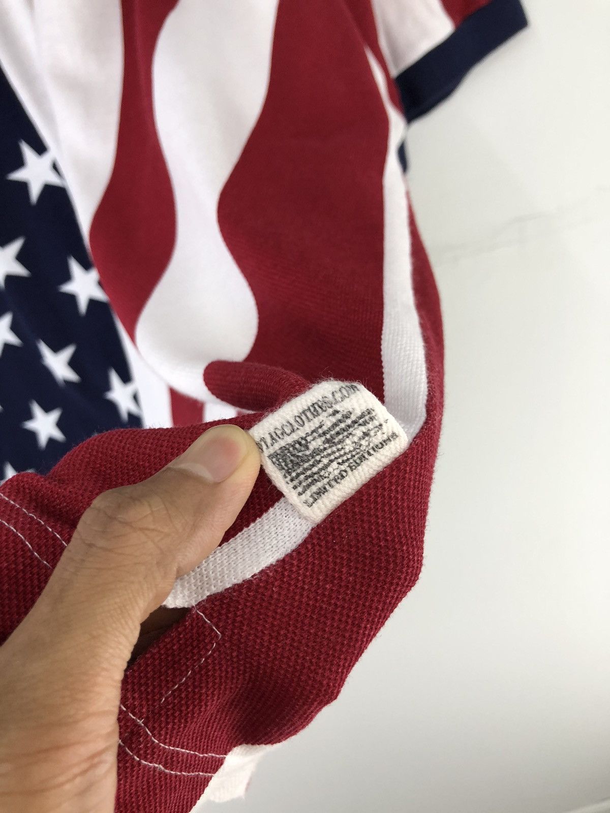 Vintage Vintage America Flag Polo Shirt Size US XXL / EU 58 / 5 - 10 Thumbnail