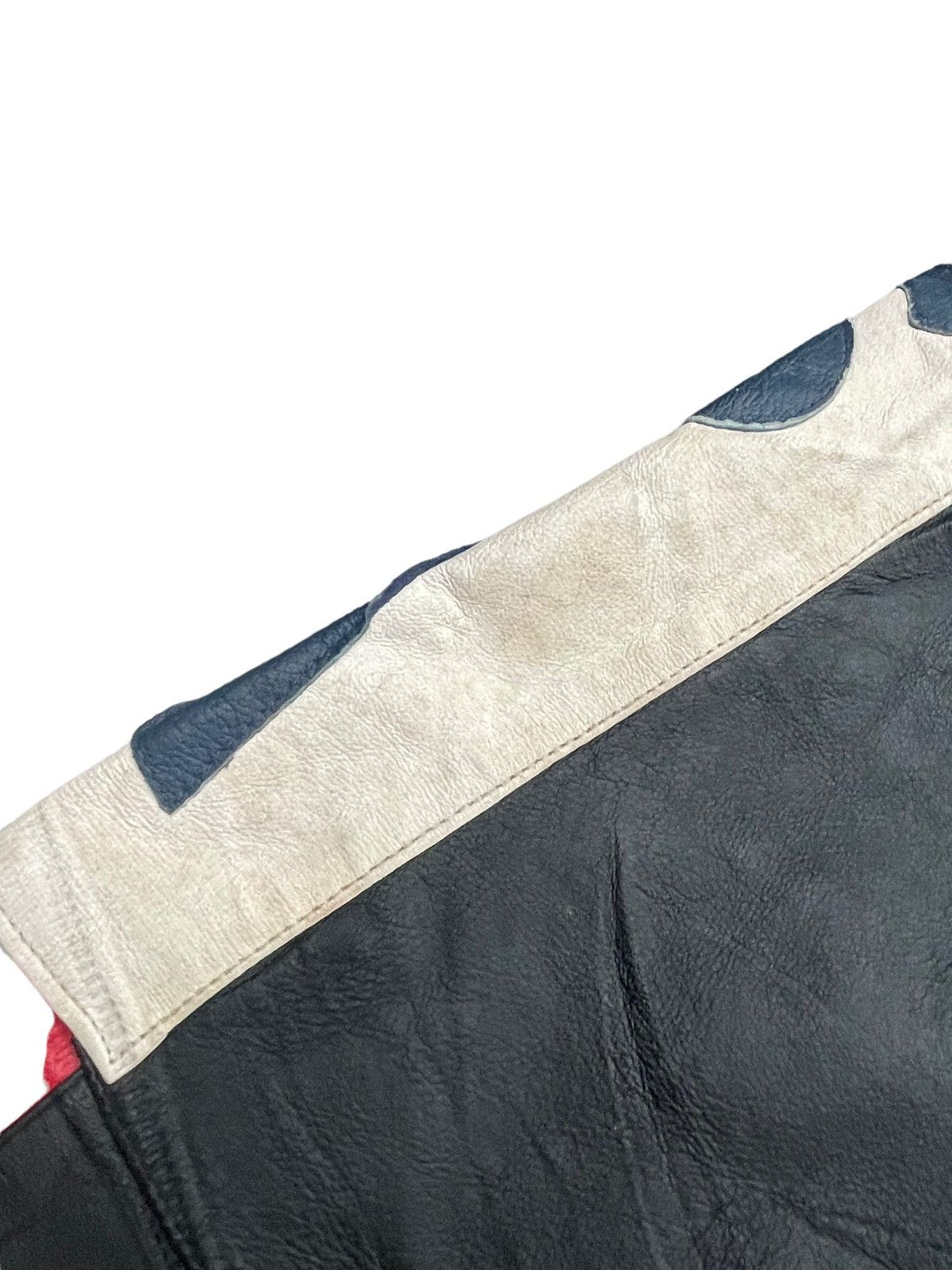Vintage Usa Flag Leather Jacket Size US XL / EU 56 / 4 - 5 Thumbnail