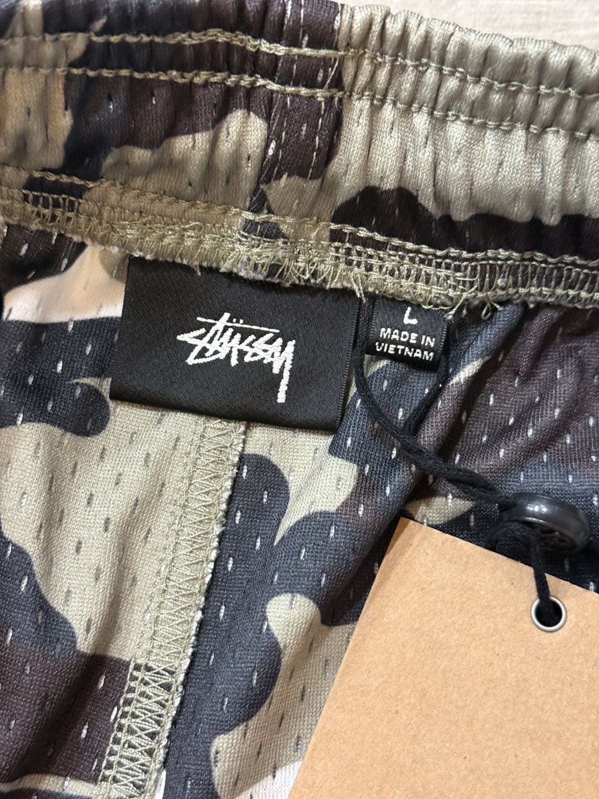 Stussy Men's Stussy Basic Mesh Shorts 112335 Snow Camo Sz Large New Size US 36 / EU 52 - 6 Thumbnail