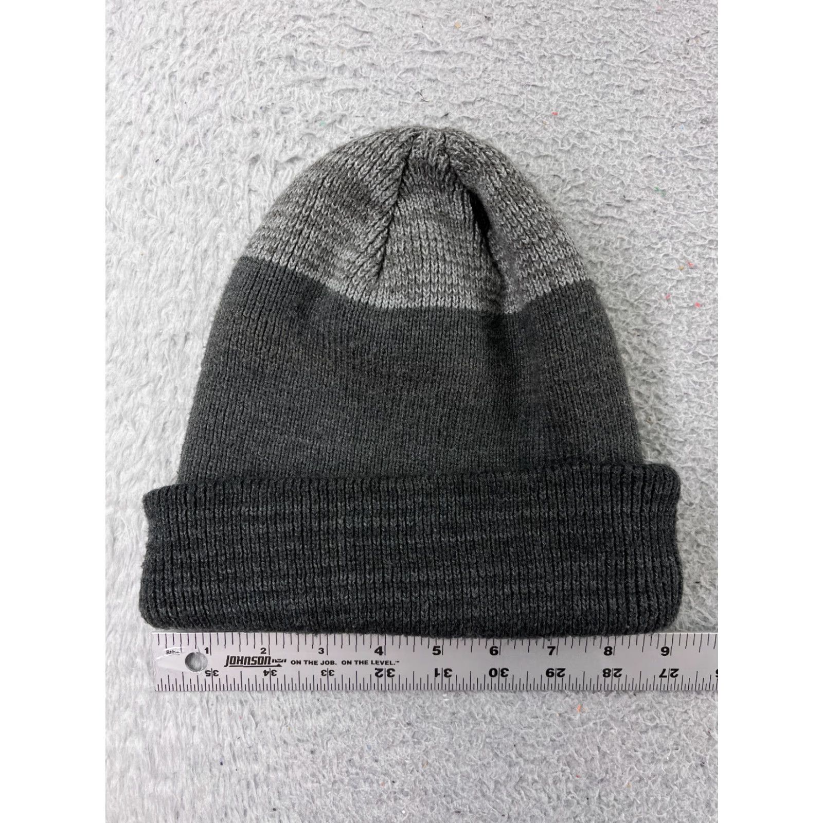 Adidas ADIDAS Beanie Adult One Size Gray Knit 100% Acrylic Winter Ski Logo Hat Mens Size ONE SIZE - 3 Thumbnail