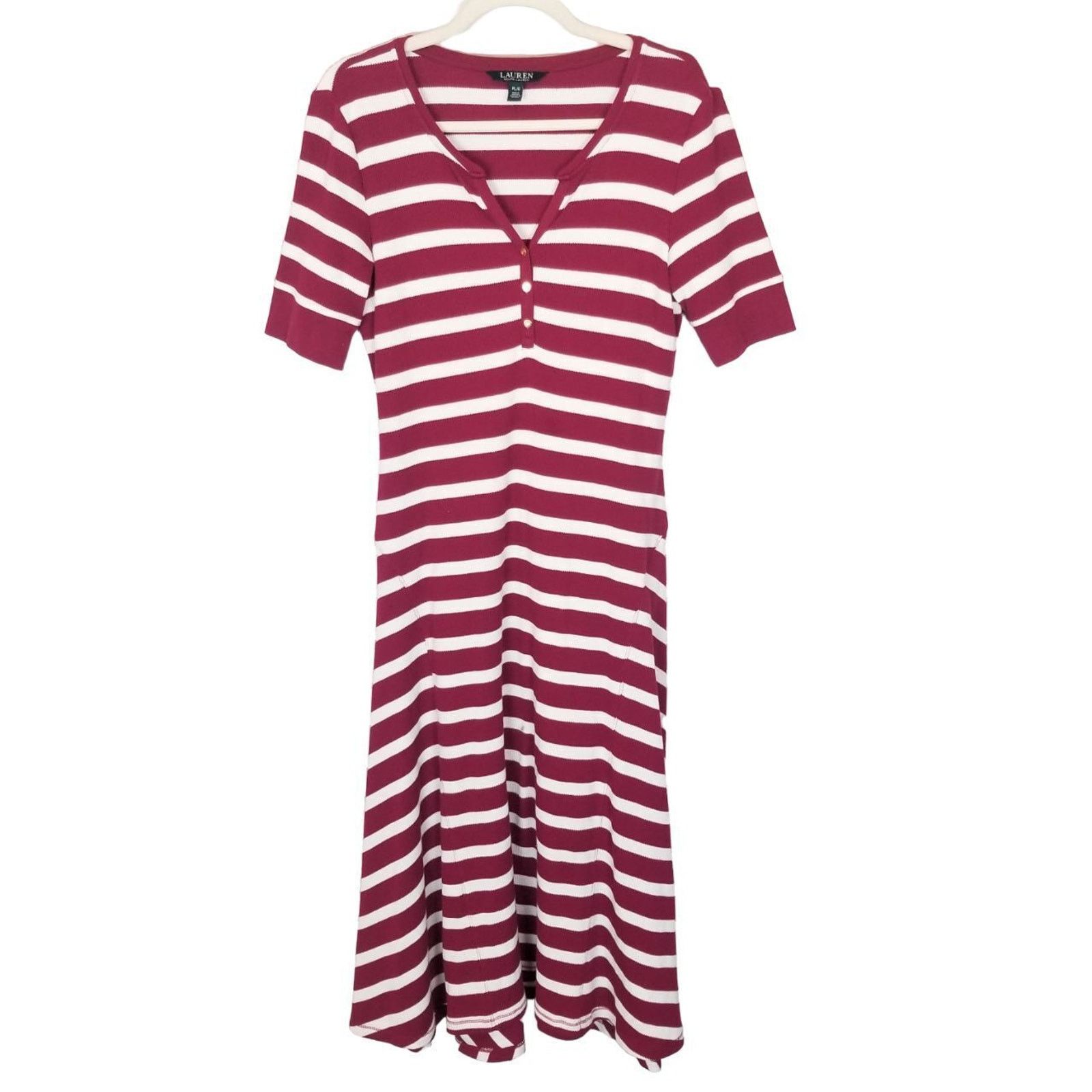 Lauren Ralph Lauren Lauren Ralph Lauren Womens Striped Maxi Dress Size PL Preppy Size L / US 10 / IT 46 - 1 Thumbnail