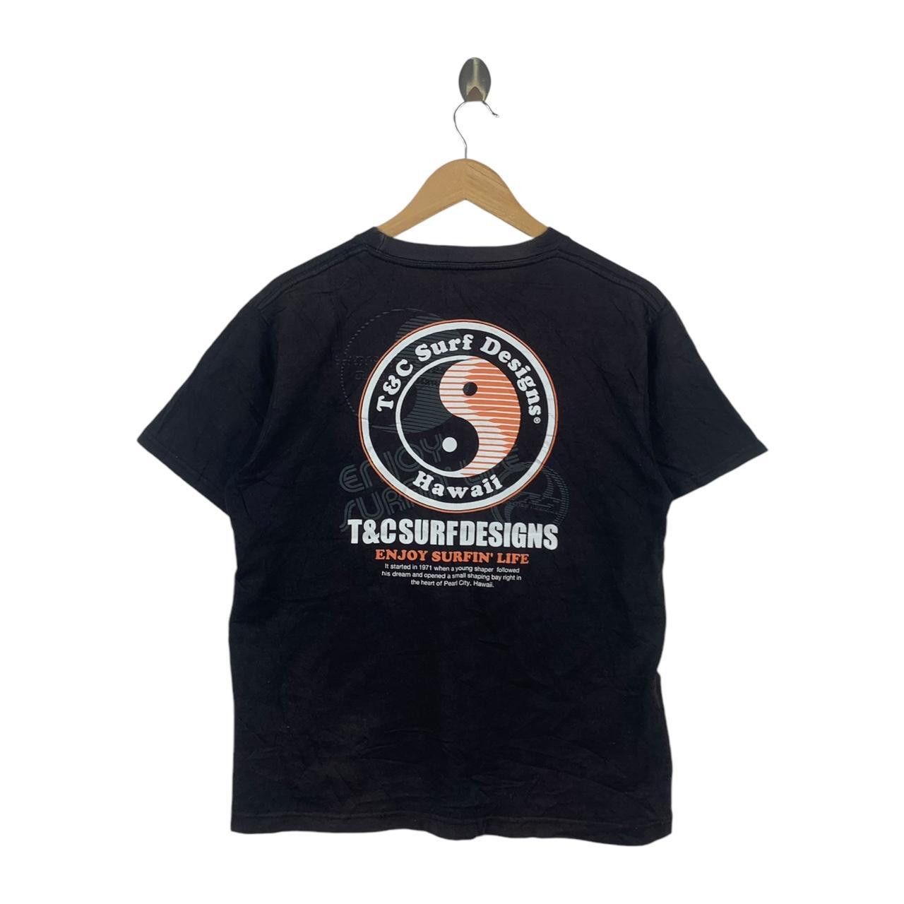 Vintage Vintage T&C SURF DESIGNS Hawaii Surfing Live Tee Shirt Size US M / EU 48-50 / 2 - 1 Thumbnail