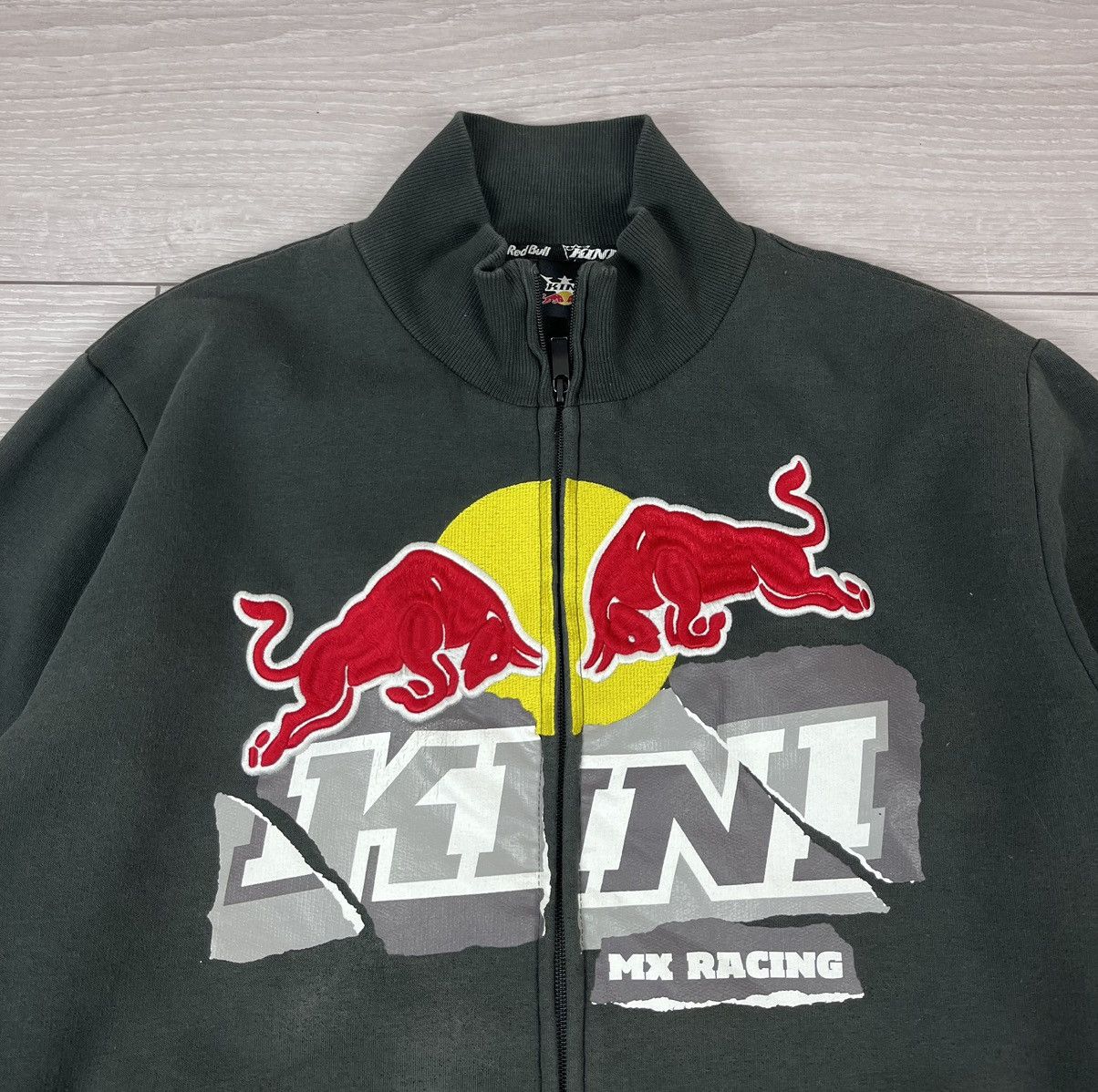 Red Bull Red Bull Kini MX Racing Vintage Full Zip Track Jacket Size US L / EU 52-54 / 3 - 4 Thumbnail