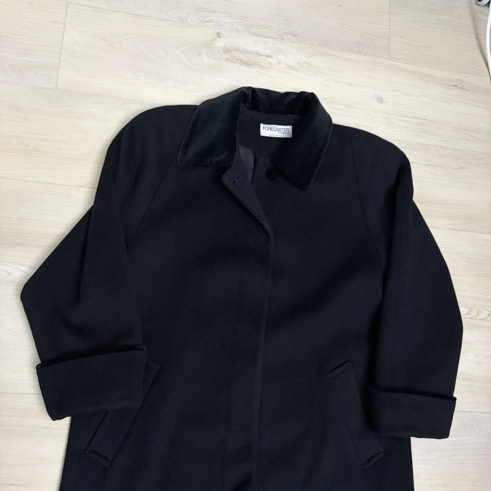 Other VINTAGE WOOL Forecaster Boston Winter Business Pea Coat 10 Size L / US 10 / IT 46 - 3 Thumbnail