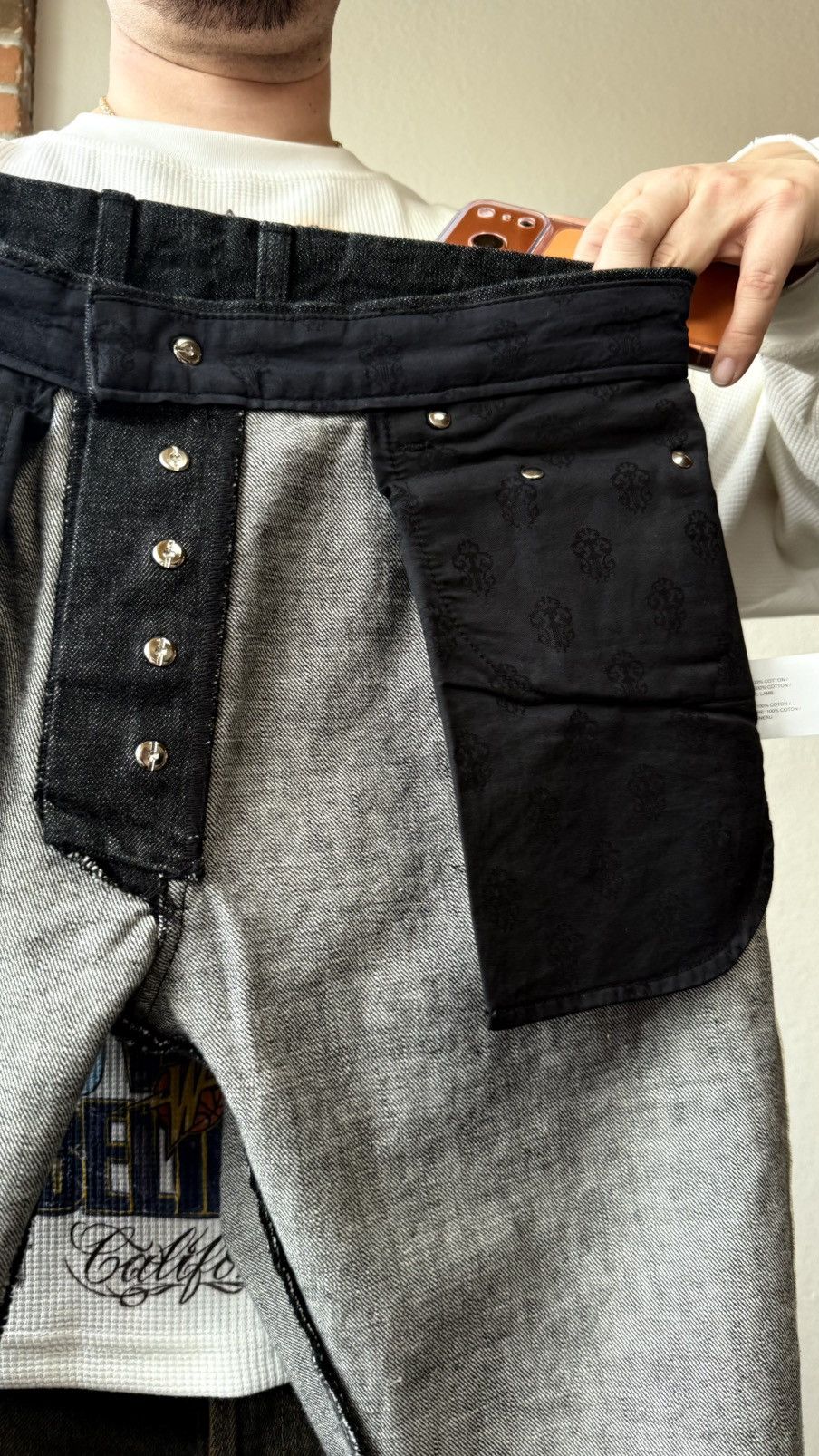 Chrome Hearts Chrome Hearts Multi Star Patch Selvedge Jeans Size US 31 - 16 Thumbnail