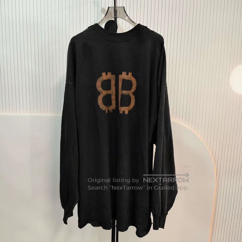 Balenciaga Balenciaga Cotton Printed Long T Size US L / EU 52-54 / 3 - 2 Thumbnail