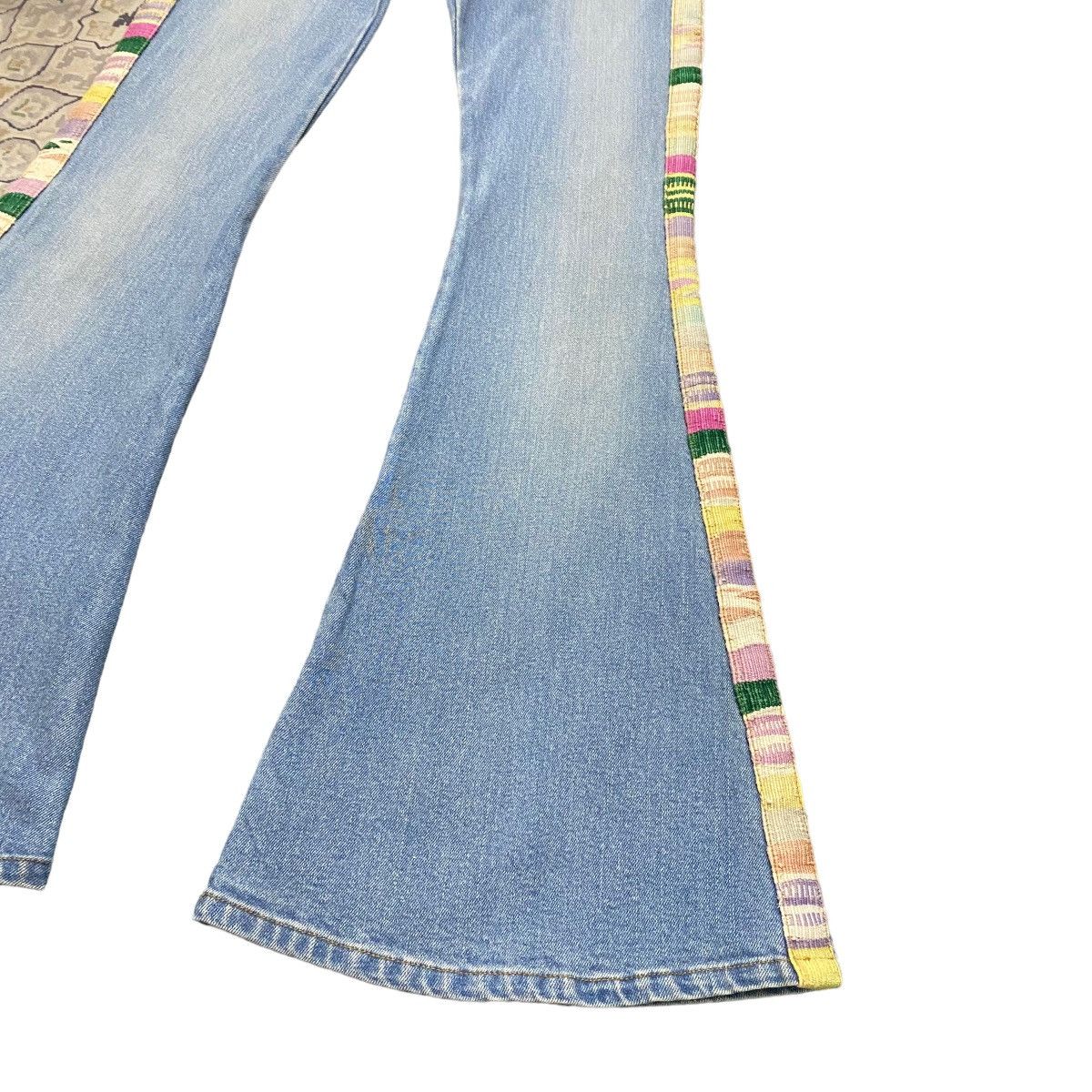 If Six Was Nine LOVE GIRL MARKET Hippie Denim Super Flare Jeans Size 27" / US 4 / IT 40 - 8 Thumbnail