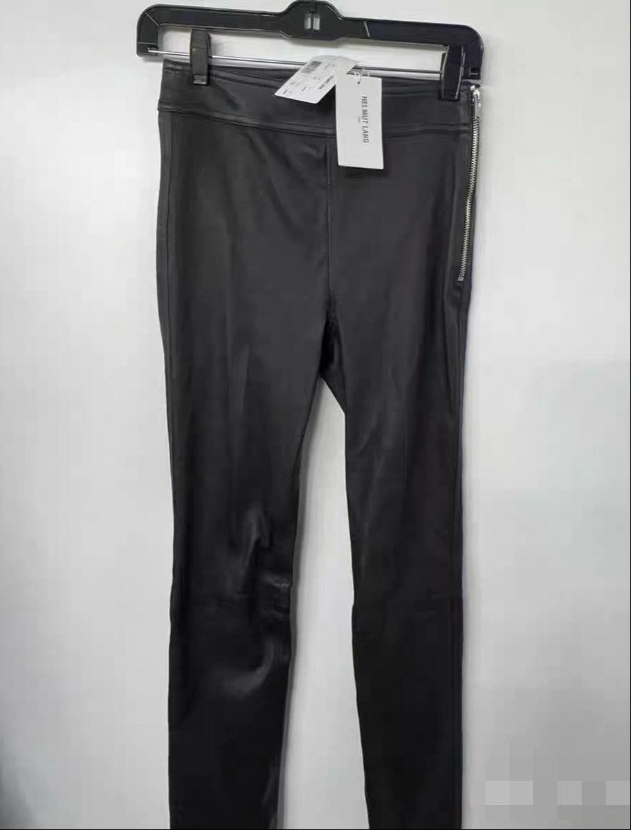 Helmut Lang Helmut Lang Black Leather Slim Pants Size 29" - 1 Thumbnail