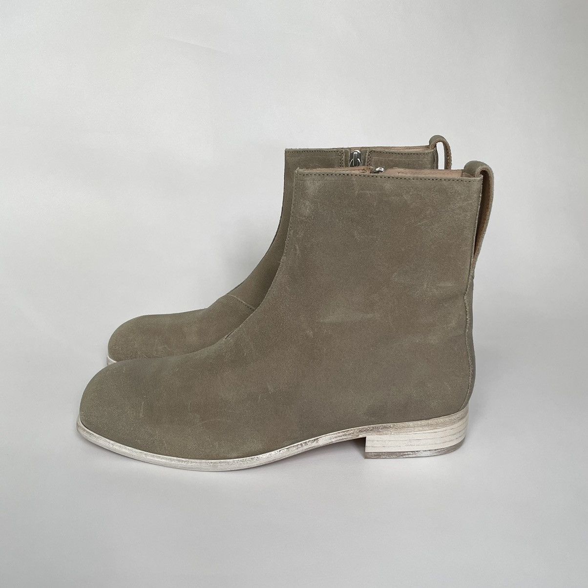 Our Legacy Waxed Suede ‘Michaelis’ Square Toe Boots Size US 9 / EU 42 - 5 Thumbnail
