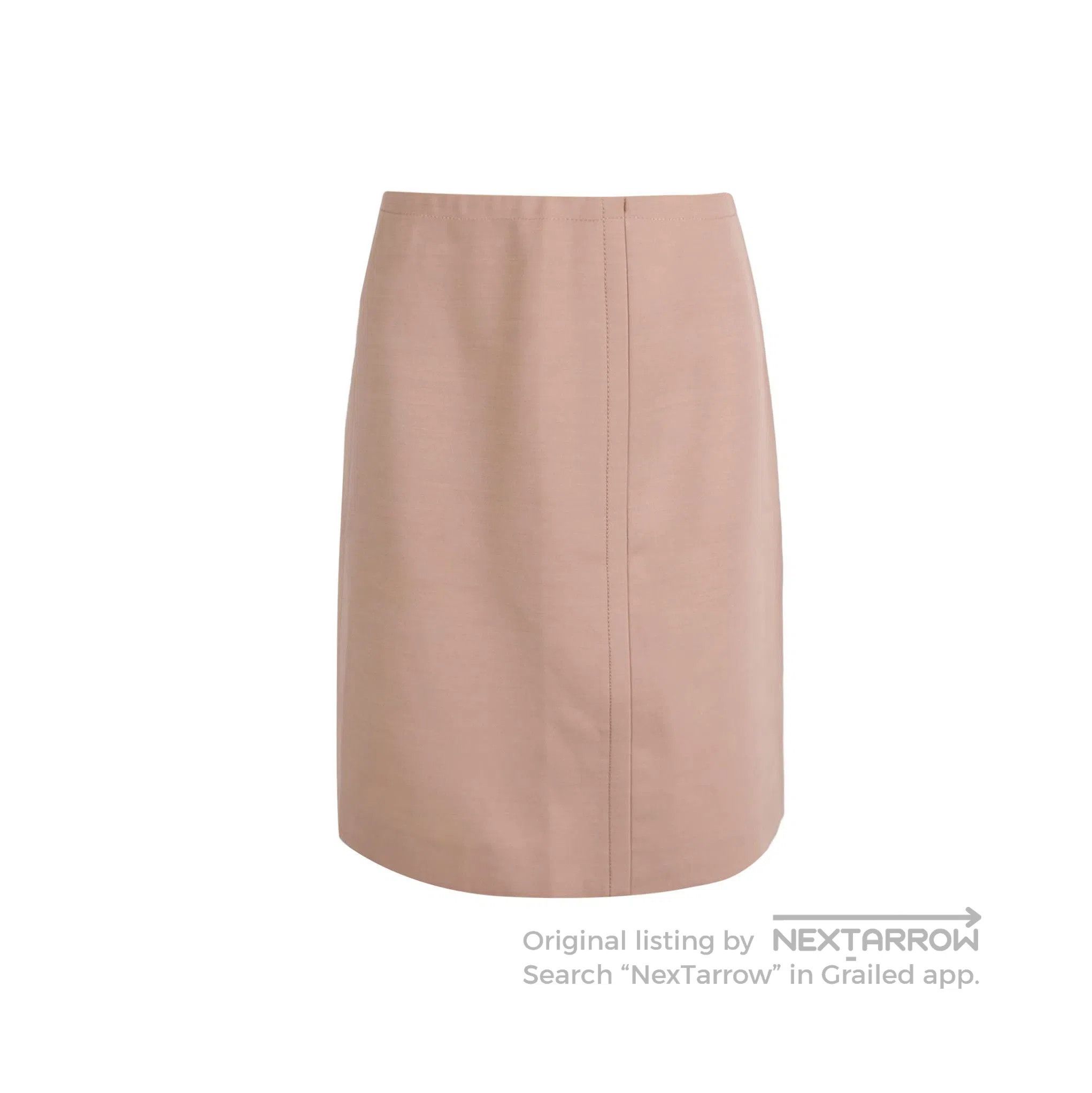 Prada Prada Solid Silk Blend Midi Skirt Size 38 . Size 37" - 1 Thumbnail
