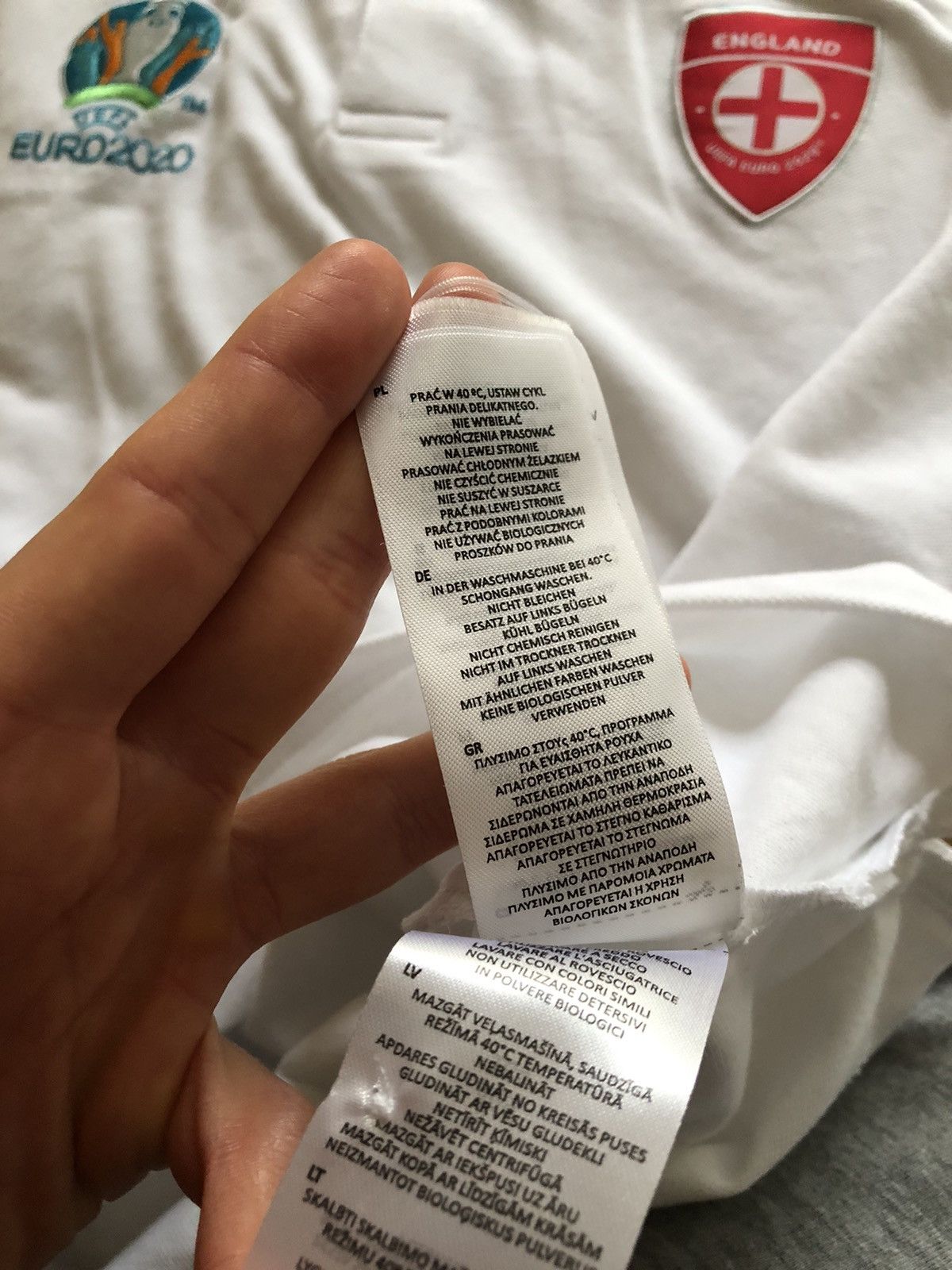 UEFA ENGLAND UEFA EURO 2020 FOOTBALL SOCCER POLO SHIRT Size US M / EU 48-50 / 2 - 7 Thumbnail