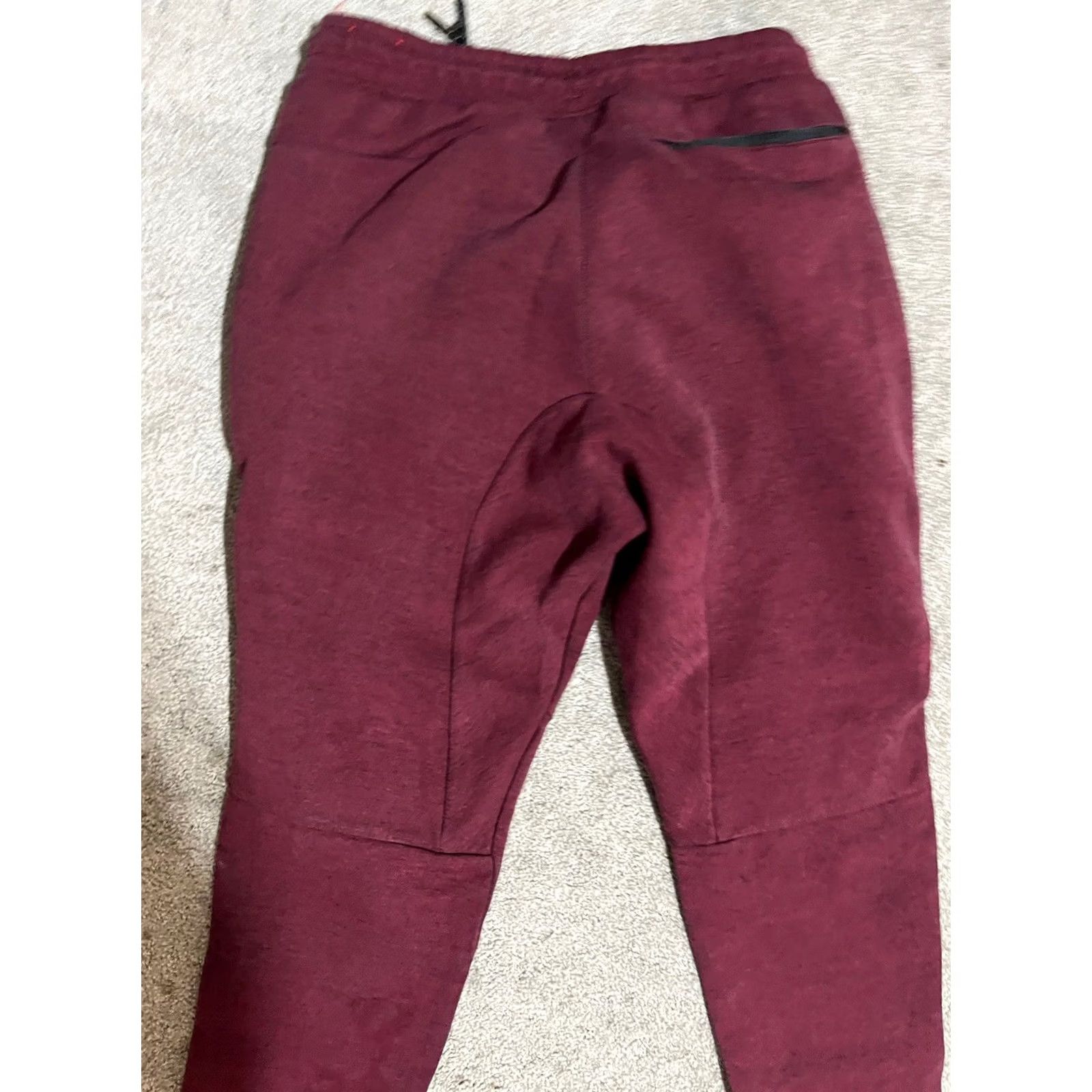 Nike Nike Jogger Mens M Red Men Drawstring Stretch Waist Tech Size US 31 - 4 Thumbnail