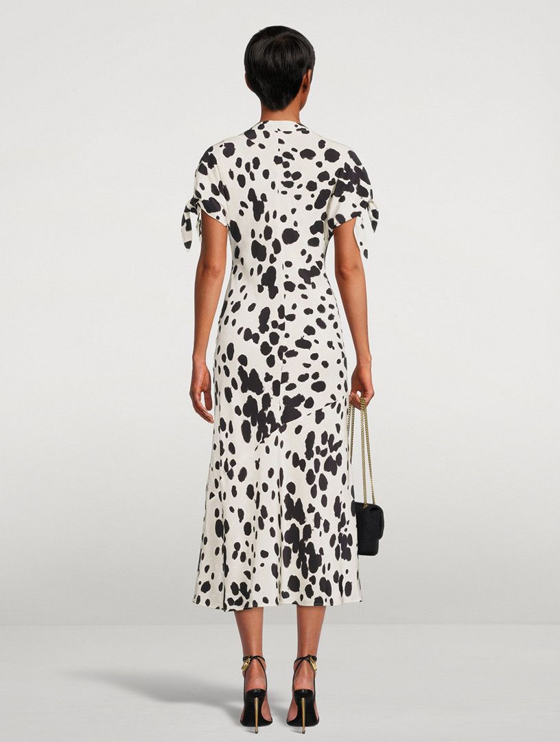 Marni o1y1025 Midi Dress in White/Black Size M / US 6-8 / IT 42-44 - 4 Thumbnail