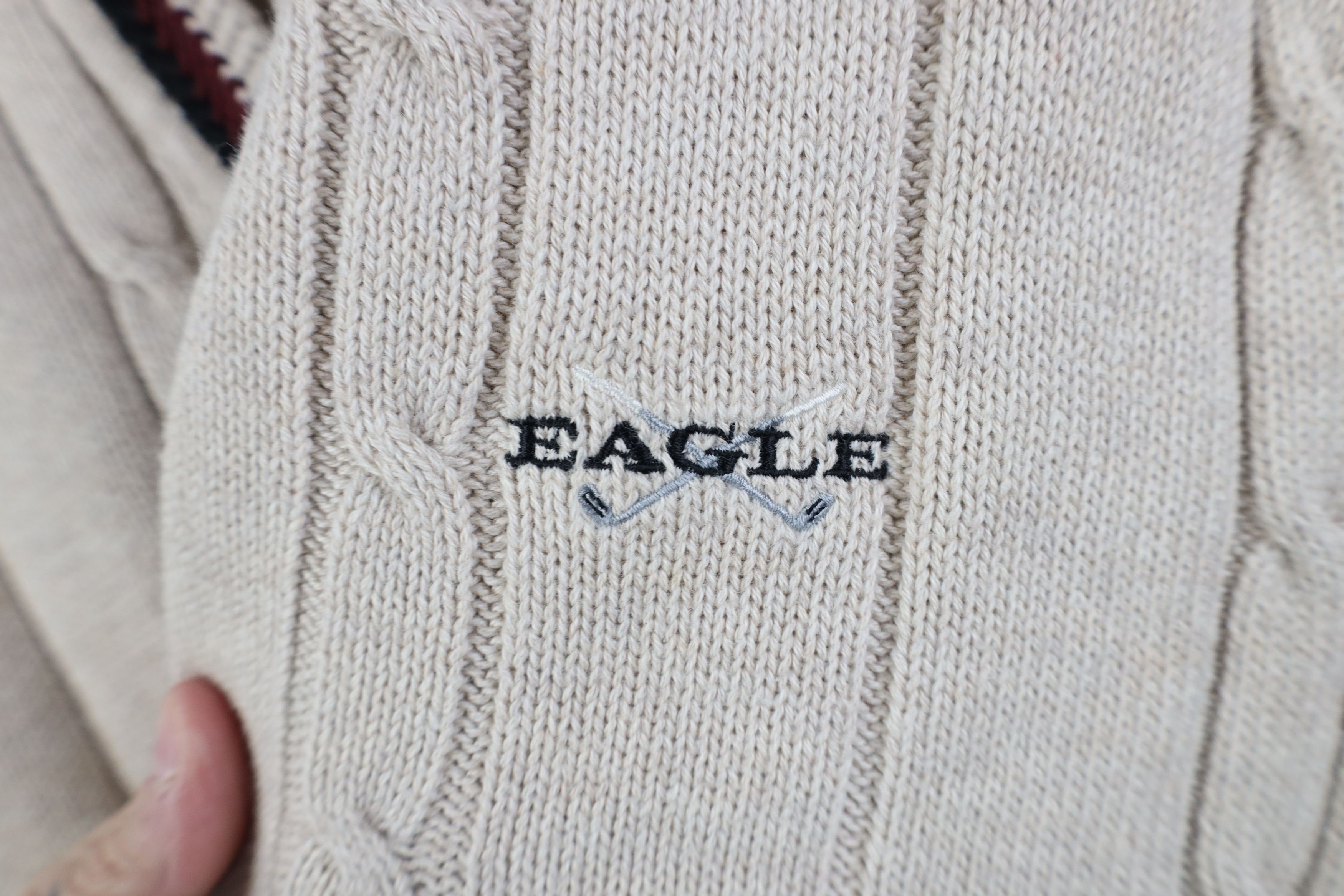 Vintage Vintage 90s Streetwear Knit Cardigan Sweater Vest Golfing Size US XL / EU 56 / 4 - 4 Thumbnail