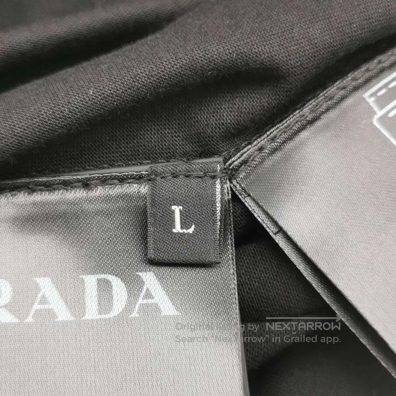 Prada Prada L Cotton Solid Round Neck Short-Sleeve T-Shirt. Size US L / EU 52-54 / 3 - 7 Thumbnail