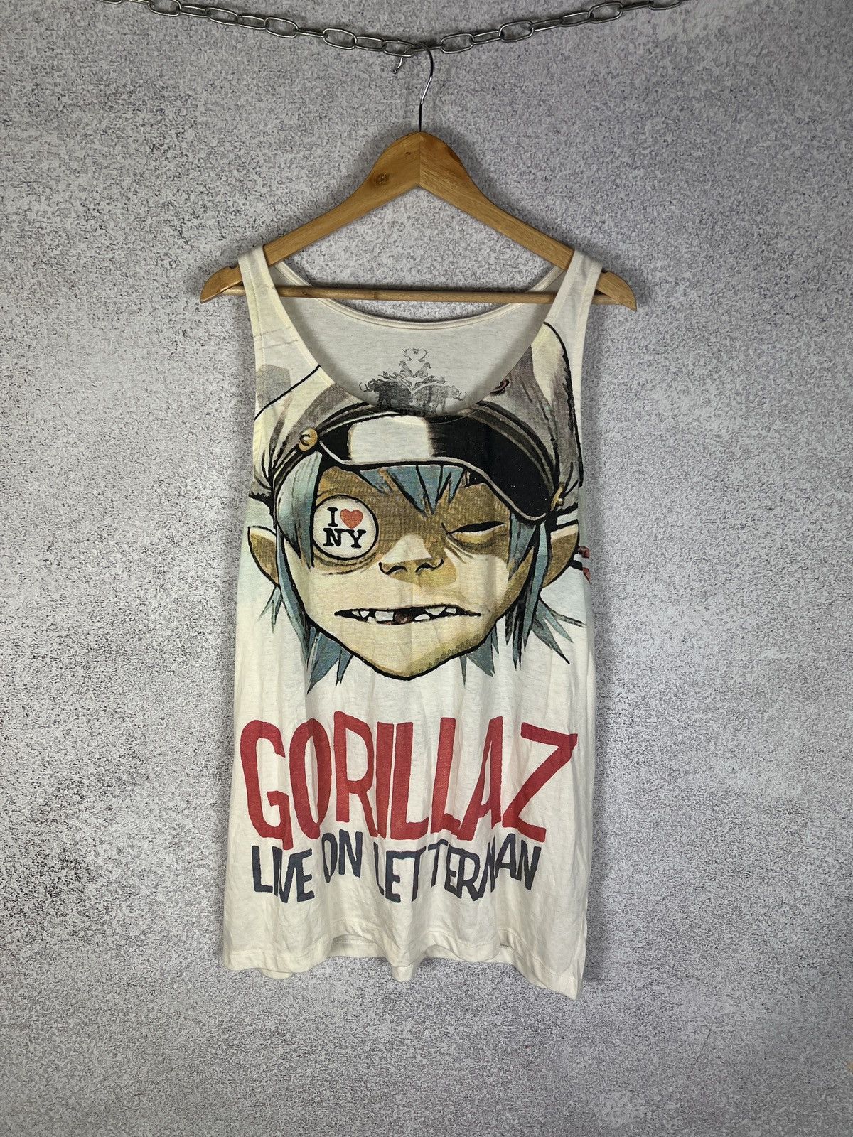 Band Tees Vintage Gorillaz Big Overprint Logo Band Tank Top Size US XL / EU 56 / 4 - 1 Thumbnail