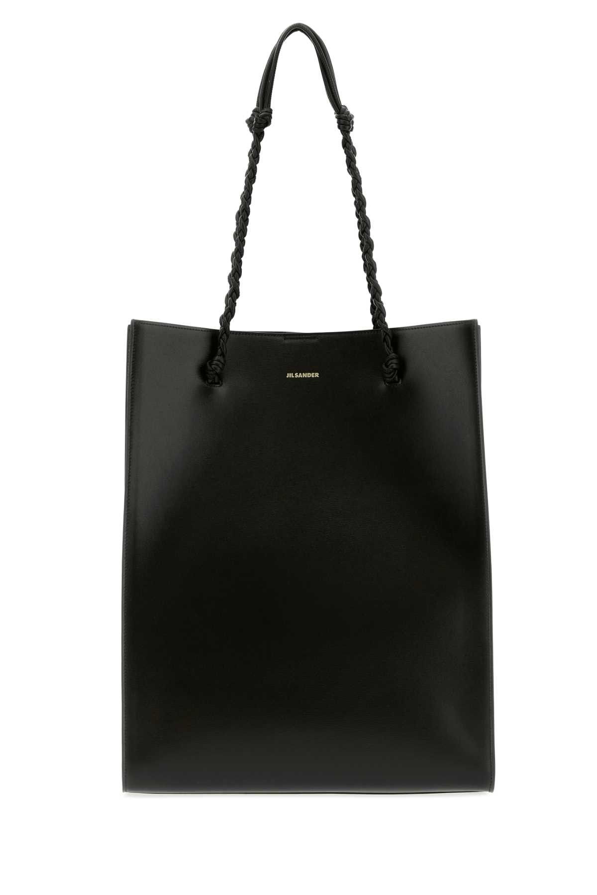 Jil Sander Black Leather Tangle Shopping Bag Size ONE SIZE - 1 Thumbnail