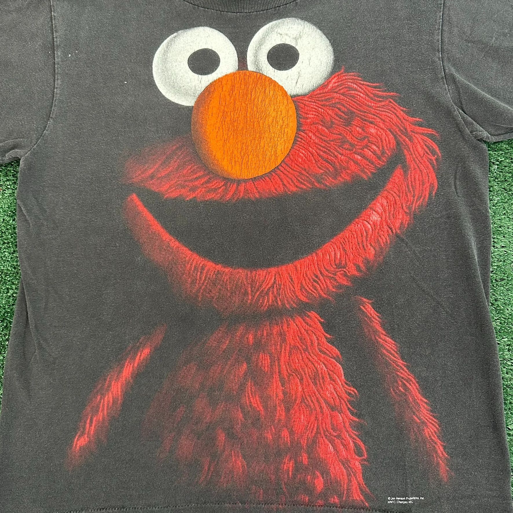 Changes Vintage 90s Elmo Shadow Big Print T-Shirt Single Stitch Grun Size US S / EU 44-46 / 1 - 2 Thumbnail