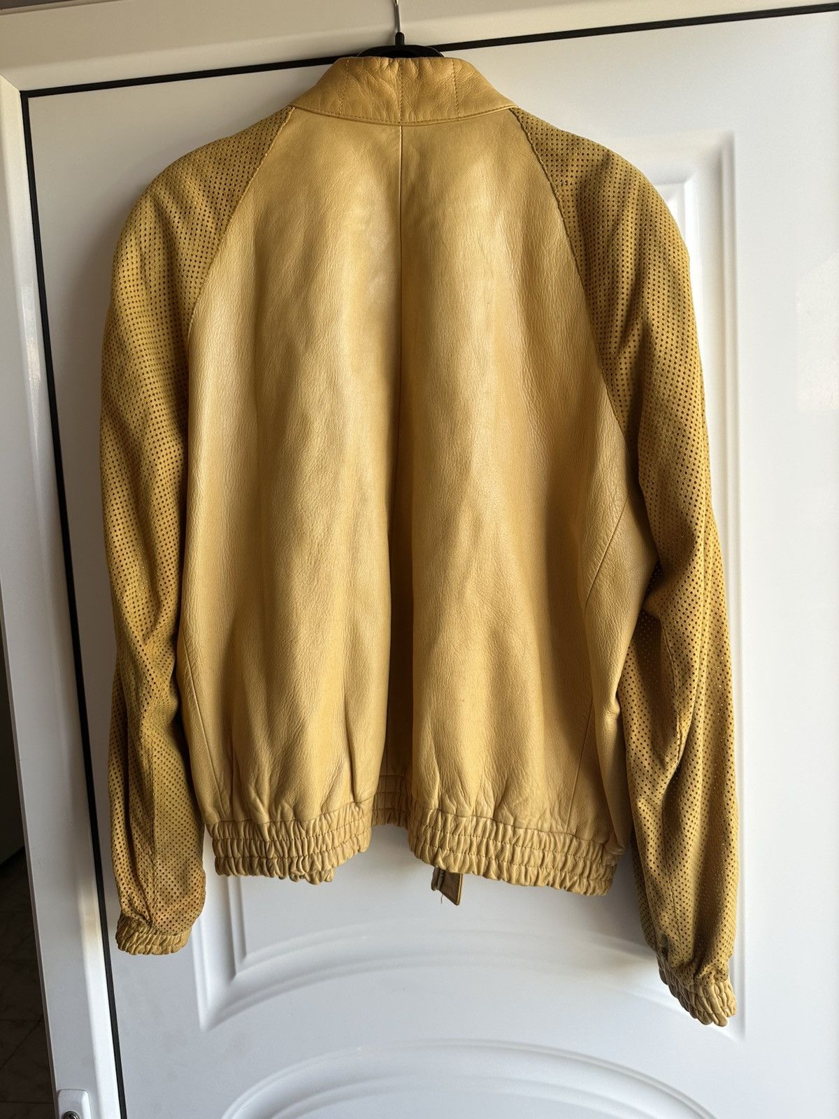 Loewe Rare Vintage LOEWE Bomber Jacket-Mustard Yellow Napa Leather Size US L / EU 52-54 / 3 - 2 Thumbnail