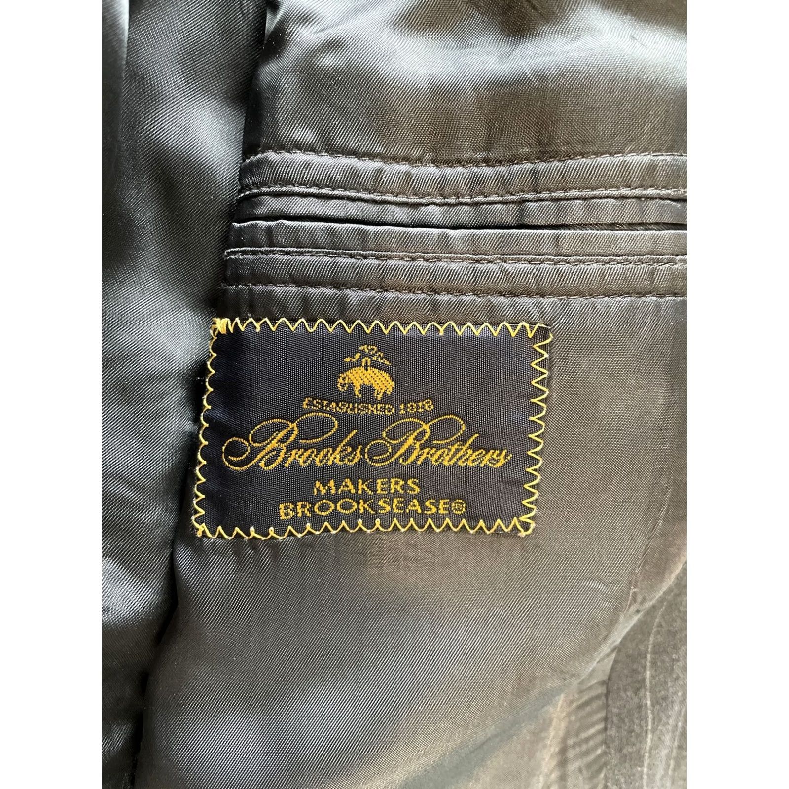 Brooks Brothers VINTAGE Brooks Brothers Makers Brooksease Blazer Jacket 100% Wool Blue Size 41 USA Classic Size 42R - 5 Thumbnail