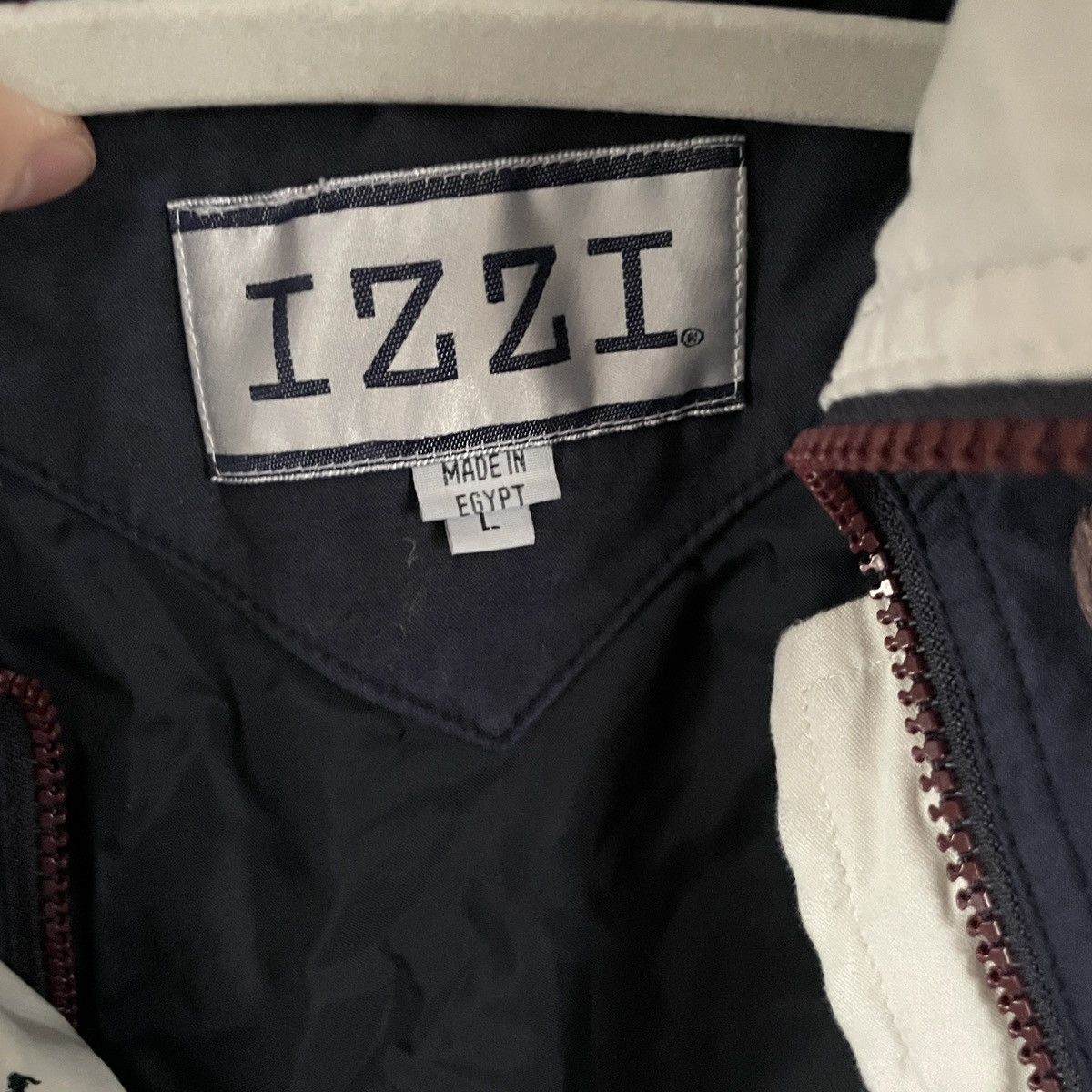Vintage Vintage Izzi Navy Blue Rain Coat Light Jacket Men’s Size L Size US L / EU 52-54 / 3 - 6 Thumbnail