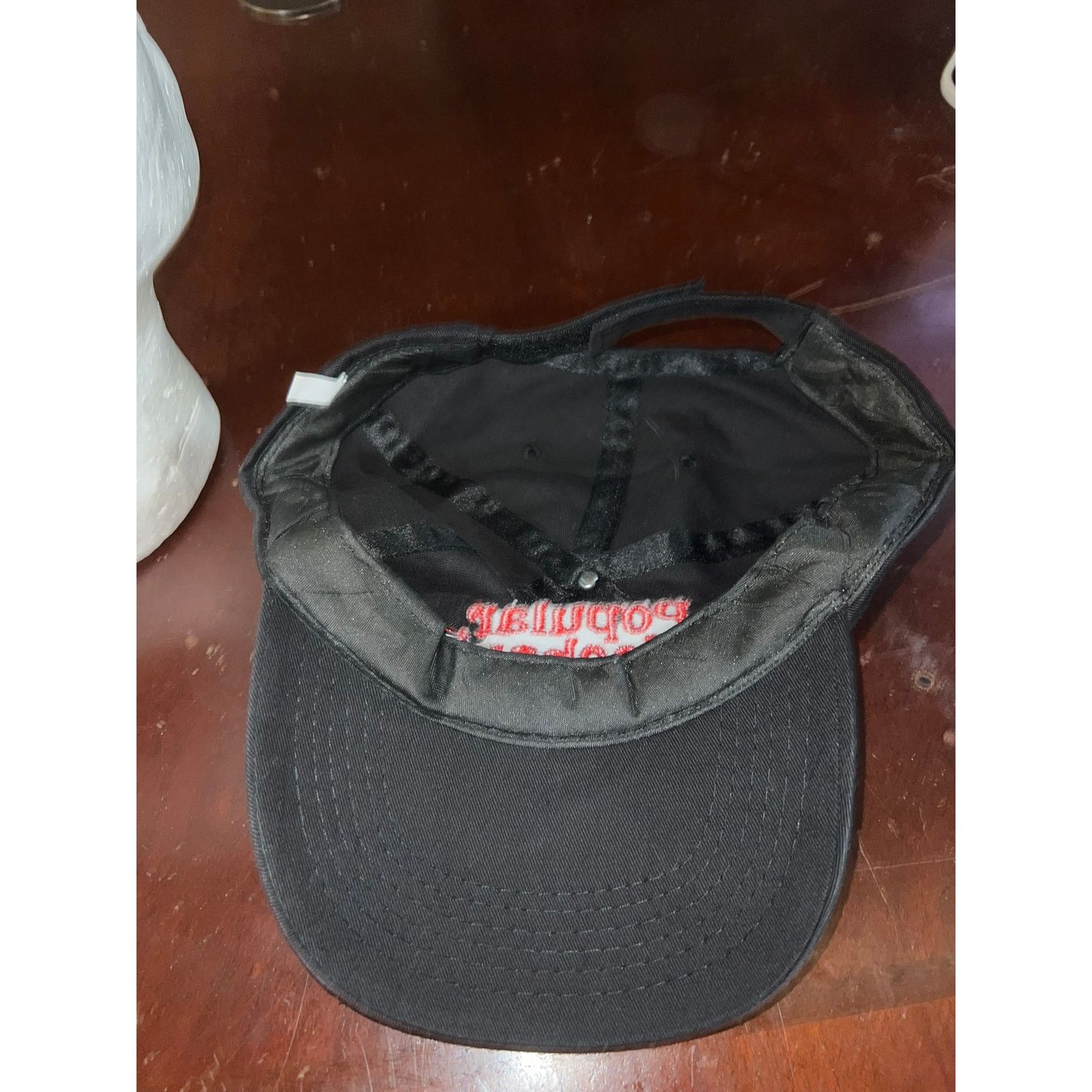 Vintage Popular Mechanics Hat Black Red Cap Headwear Size ONE SIZE - 6 Thumbnail