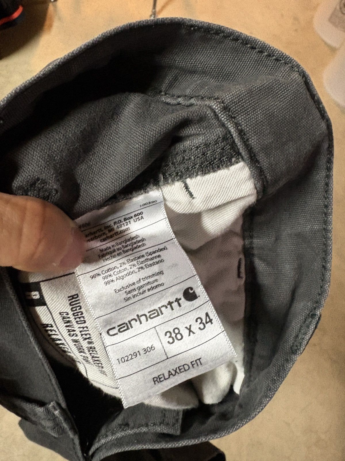 Carhartt Carhartt Y2K Canvas Relaxed Fit Work Pants Charcoal Gray Size US 38 / EU 54 - 6 Thumbnail