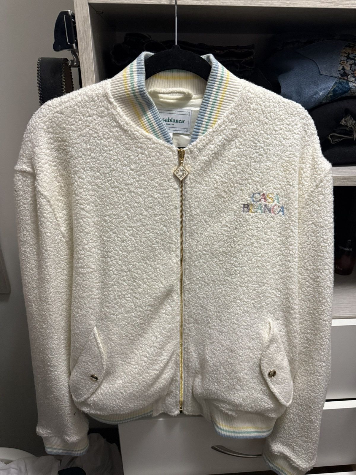 Casablanca Casablanca Wool Bomber Jacket Size US L / EU 52-54 / 3 - 2 Thumbnail