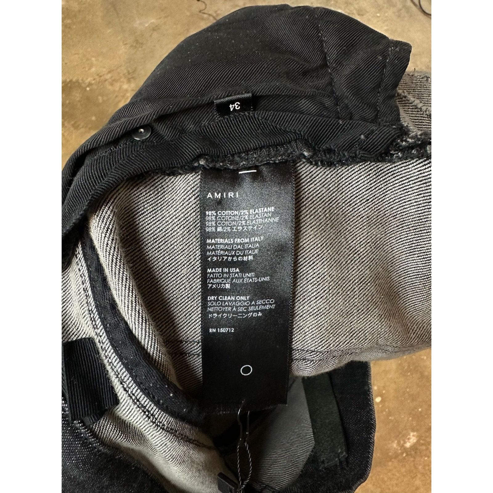 Amiri Amiri Thrasher Grey Bleach Used 34 Size US 34 / EU 50 - 4 Thumbnail