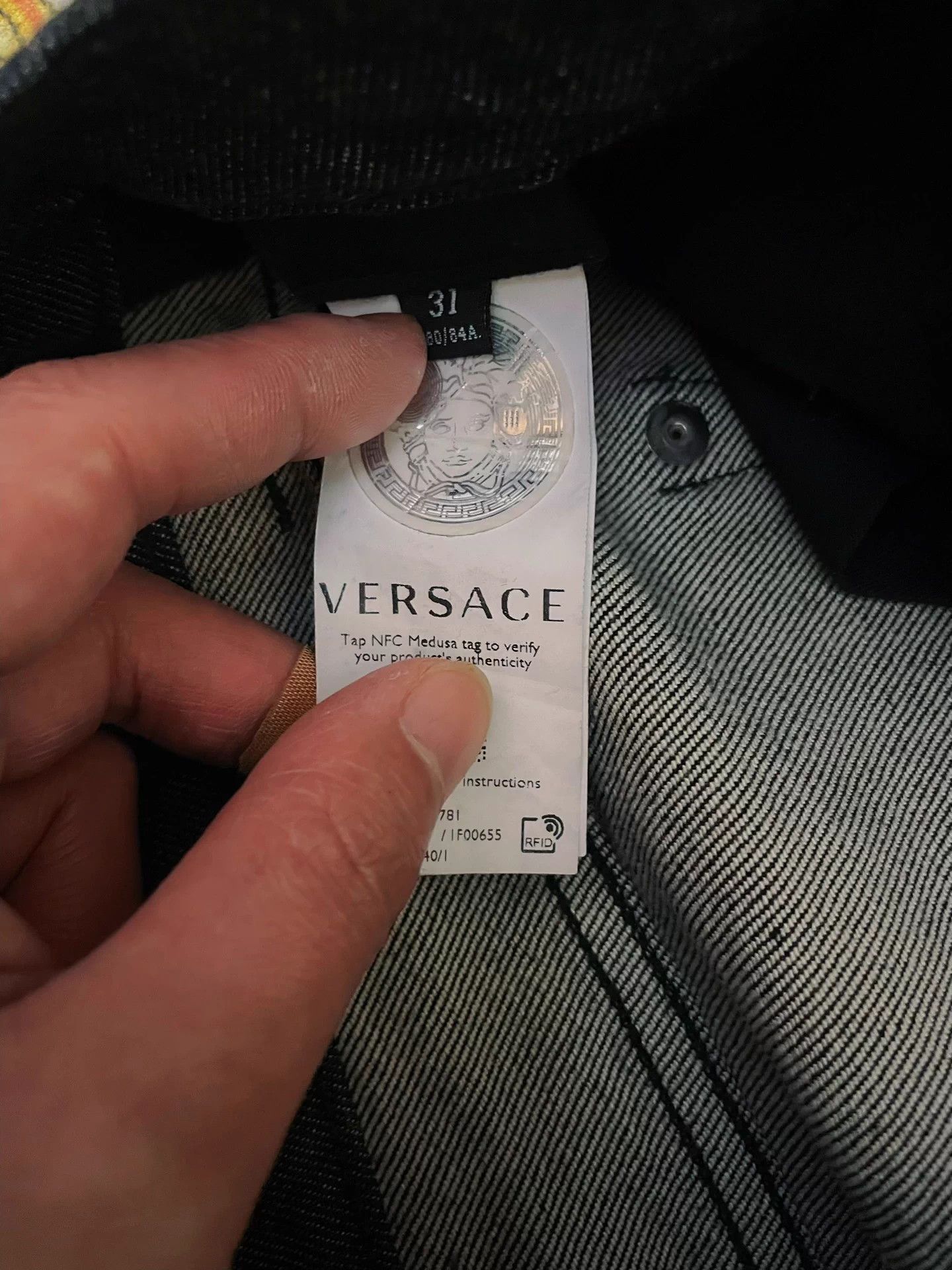 Versace Versace Main Line Limited Poster Loop Series 31 Jeans Size US 31 - 7 Thumbnail