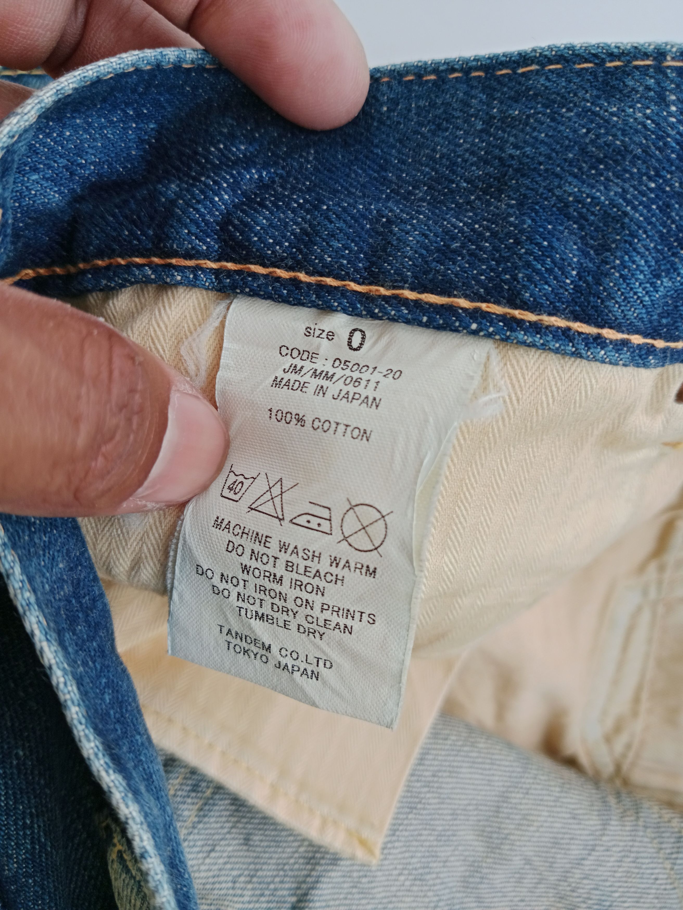 Japanese Brand Vintage Caqu Denim Skirts Selvedge Japanese Brand Size 29" - 9 Thumbnail