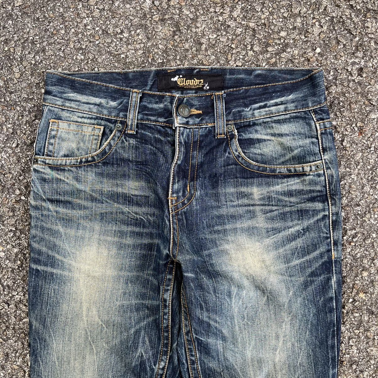 Hysteric Glamour Cloud72 Clawmark Rusty Mudwash Denim Affliction Skulls Jeans Size US 30 / EU 46 - 4 Thumbnail
