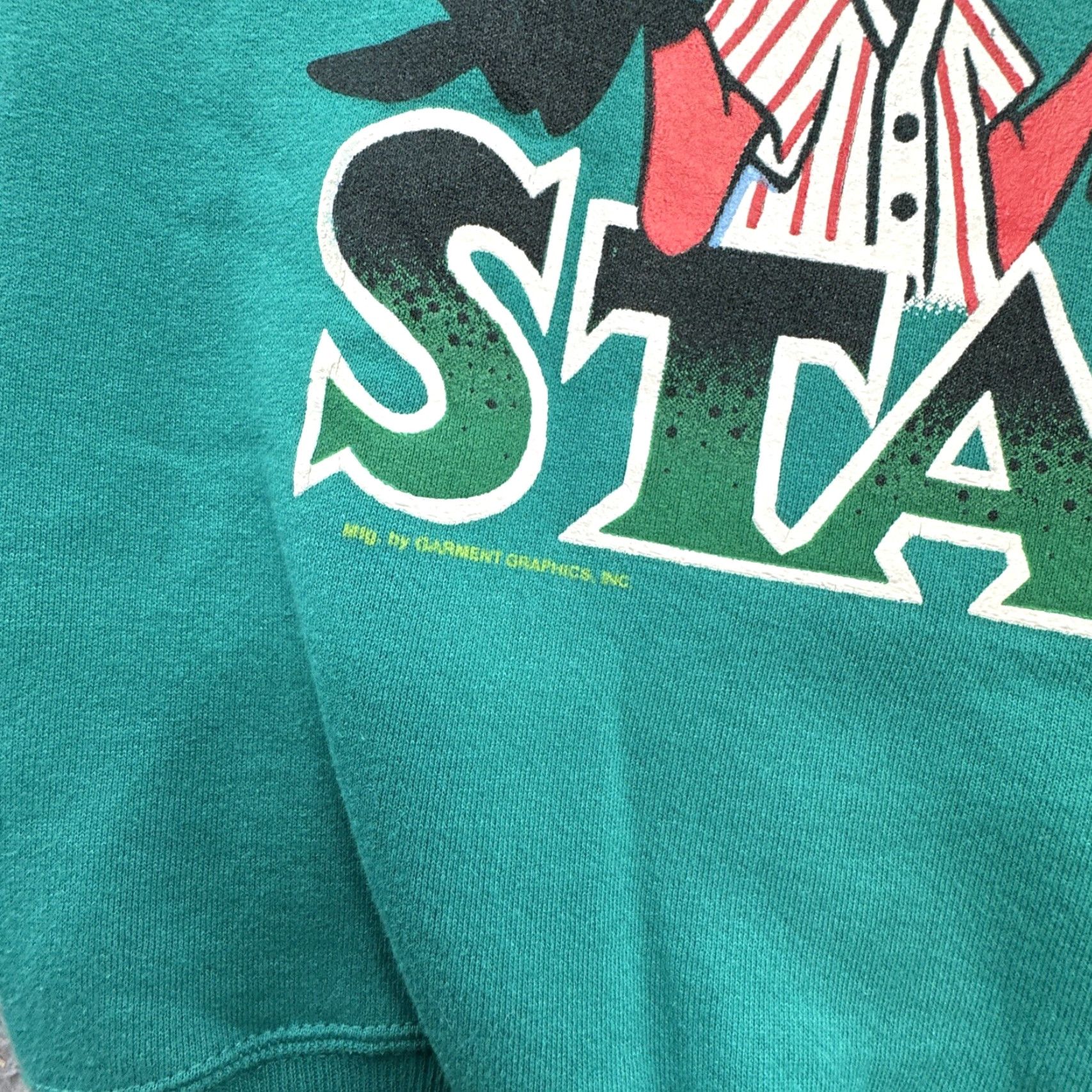 Vintage VINTAGE Looney Tunes Crewneck Shirt Mens M Green USA Daffy Tweety 1990s Size US M / EU 48-50 / 2 - 4 Thumbnail