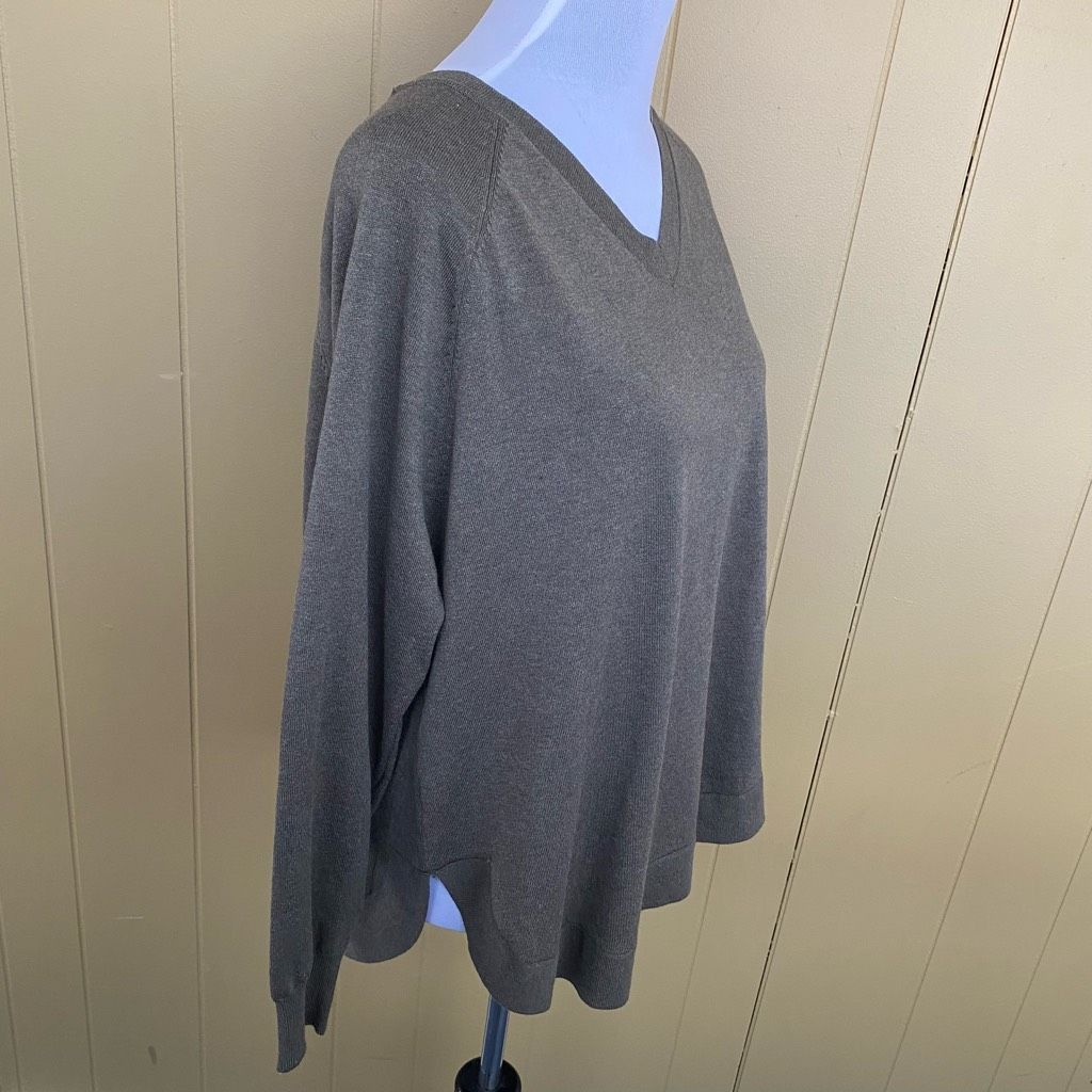 Other Survival women L V-cut Longsleeve sweater w/side slits olive Size L / US 10 / IT 46 - 5 Thumbnail