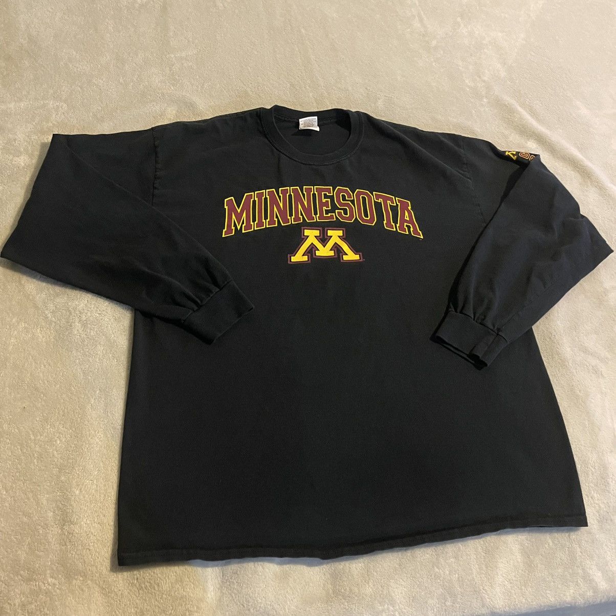 Gildan Minnesota Golden Gophers Shirt Men XL Black NCAA Gym Tee Size US XL / EU 56 / 4 - 1 Thumbnail