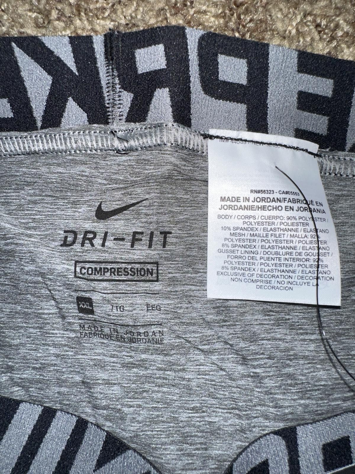 Nike Nike Pro Cool Training Compression Grey Shorts 2016 Size US 36 / EU 52 - 9 Thumbnail