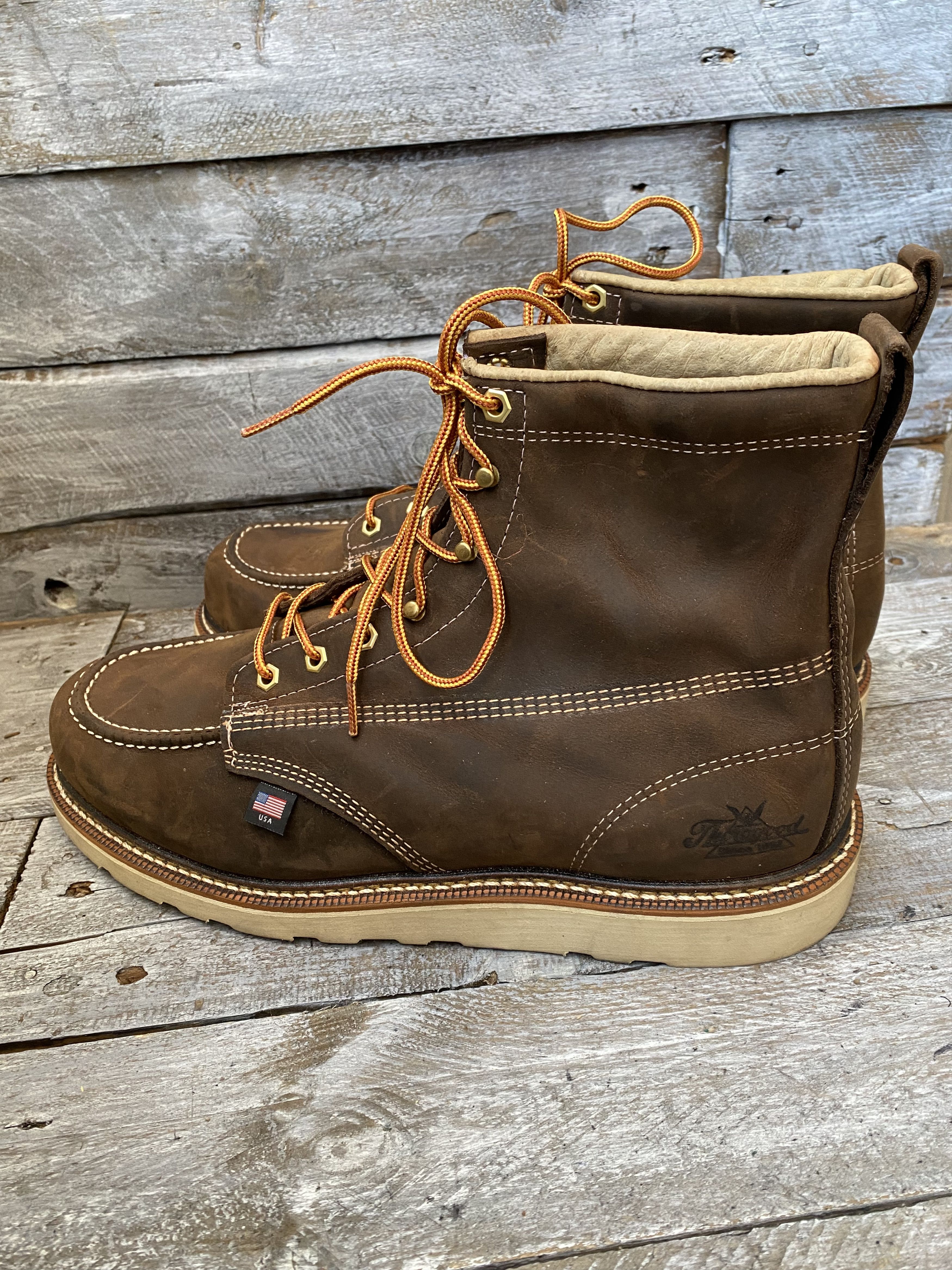 Thorogood Thorogood dark brown work boots soft toe Size US 14 / EU 47 - 5 Thumbnail