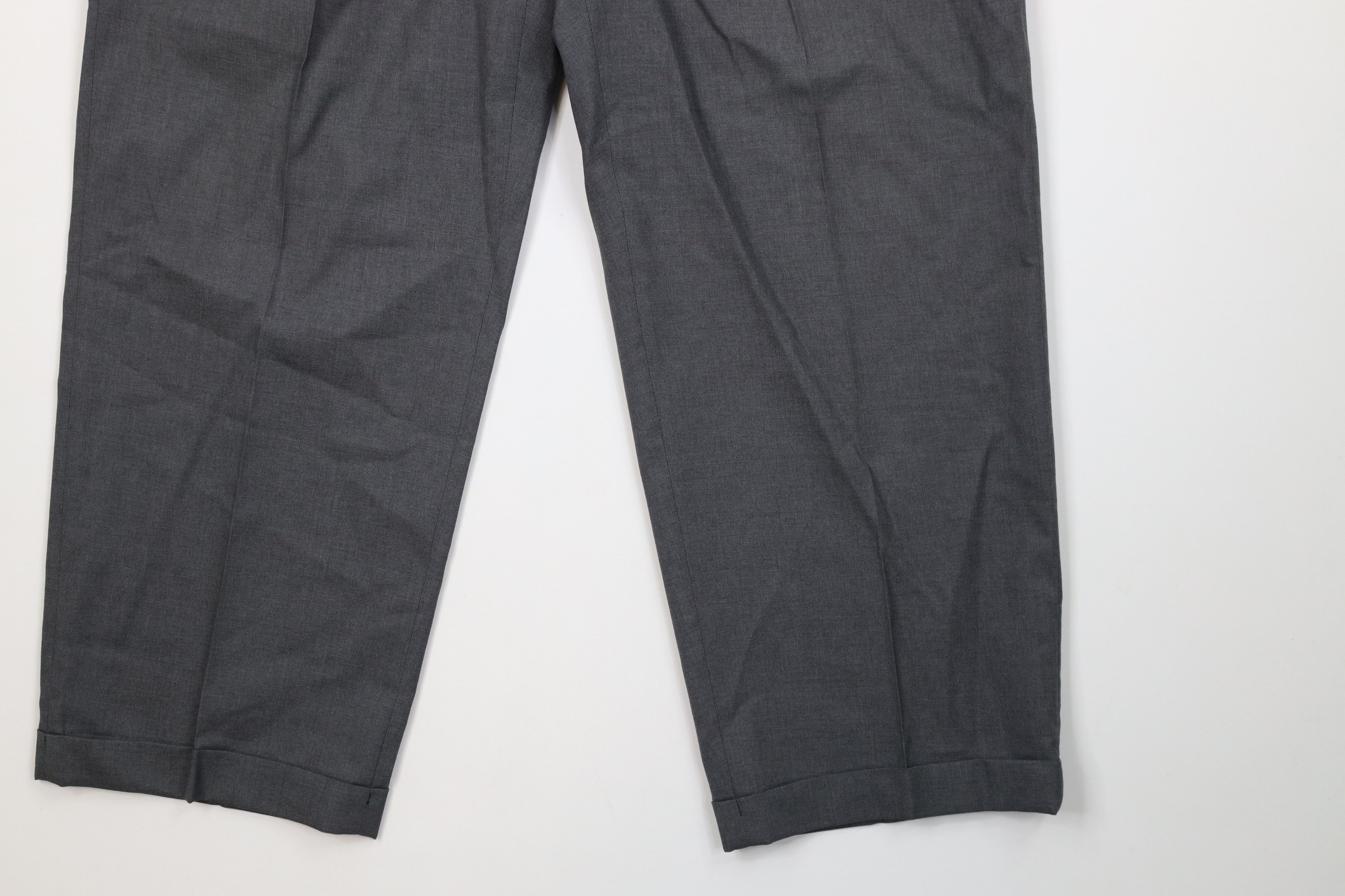Vintage Vintage 60s Streetwear Wool Knit Wide Leg Chino Pants USA Size US 34 / EU 50 - 4 Thumbnail