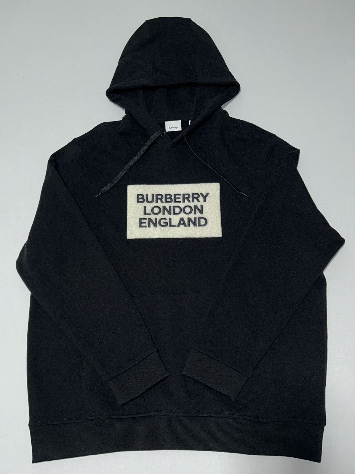 【送料&関税込】Burberry Patch Logo Hoodie Burberry Logo Patch Hoodie Navy Red Men's - US