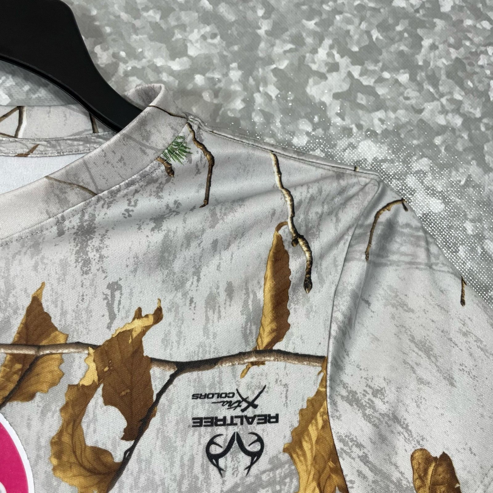 Realtree Realtree Active Light Gray Leaf Short Sleeve Tee - Medium Size M / US 6-8 / IT 42-44 - 2 Thumbnail