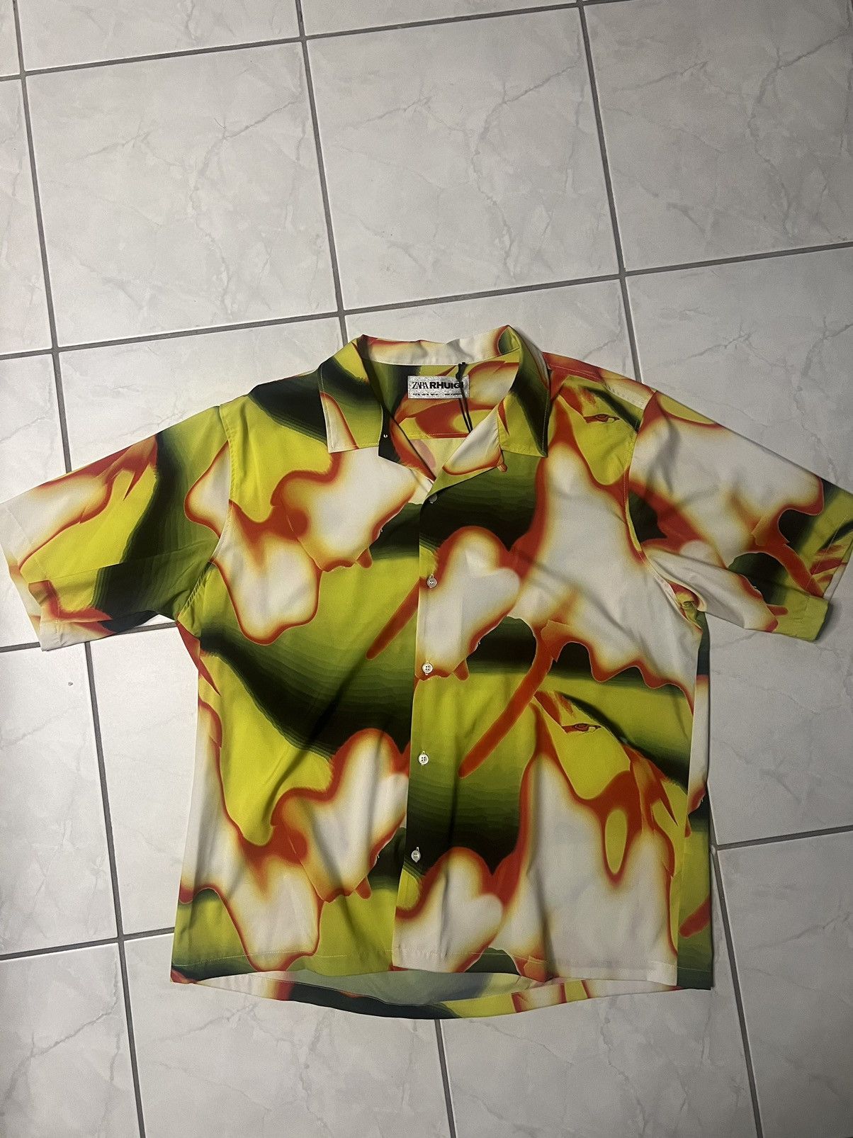 Rhude × Zara zara x rhuigi “redefining human uniform” thermal s/s shirt Size US XL / EU 56 / 4 - 1 Thumbnail