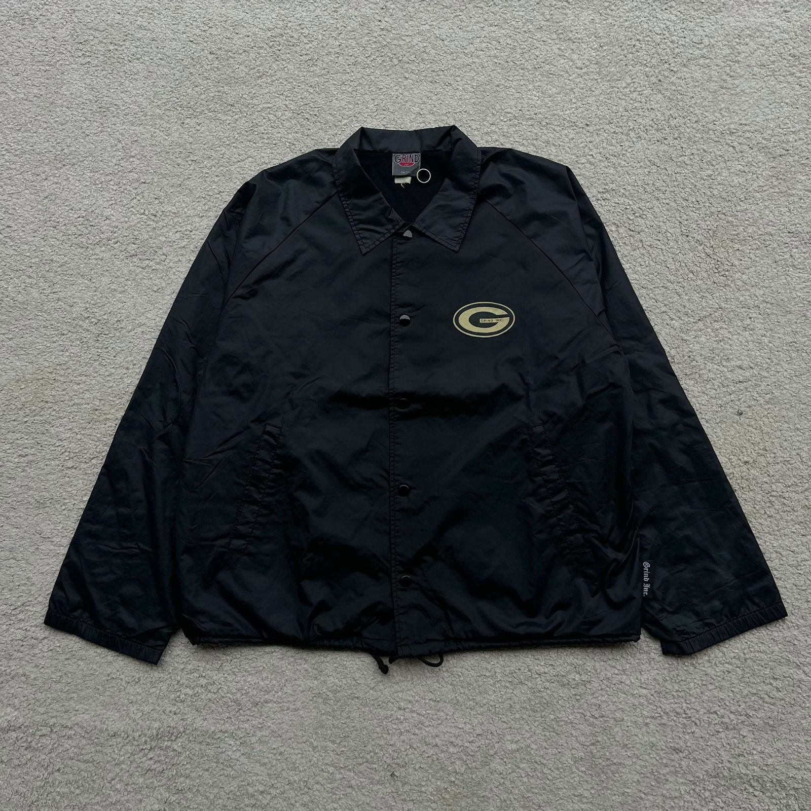 Vintage RARE Vintage 90s Grind Inc Skateboard Coach Jacket Size US XL / EU 56 / 4 - 1 Thumbnail