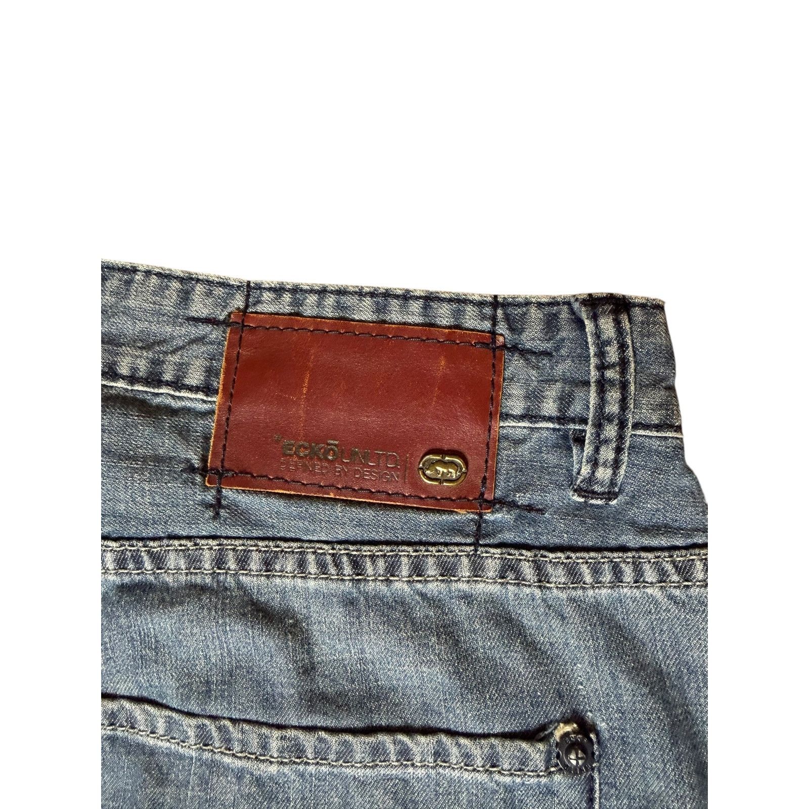 Ecko Unltd. × Vintage Vintage Y2k Ecko Unltd Baggy Denim Jeans Size 38x30 Size US 38 / EU 54 - 8 Thumbnail