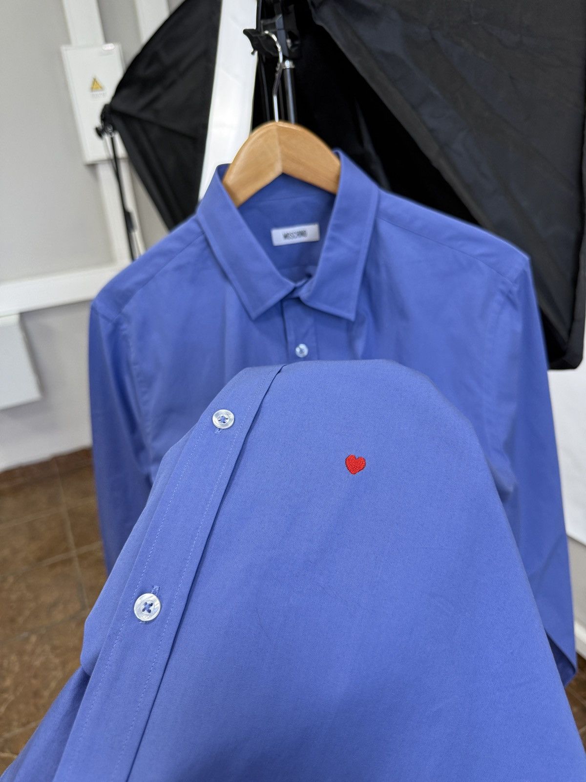 Moschino ❤️ Vintage Love Moschino Mini Heart Shirt Rare Retro Y2K Hype Size US M / EU 48-50 / 2 - 1 Thumbnail