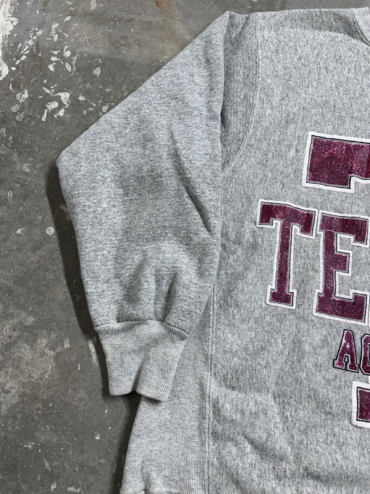 Hanes Vintage 90’s Texas Aggies Uni Reverse Weave Sweatshirt Size US XL / EU 56 / 4 - 3 Thumbnail