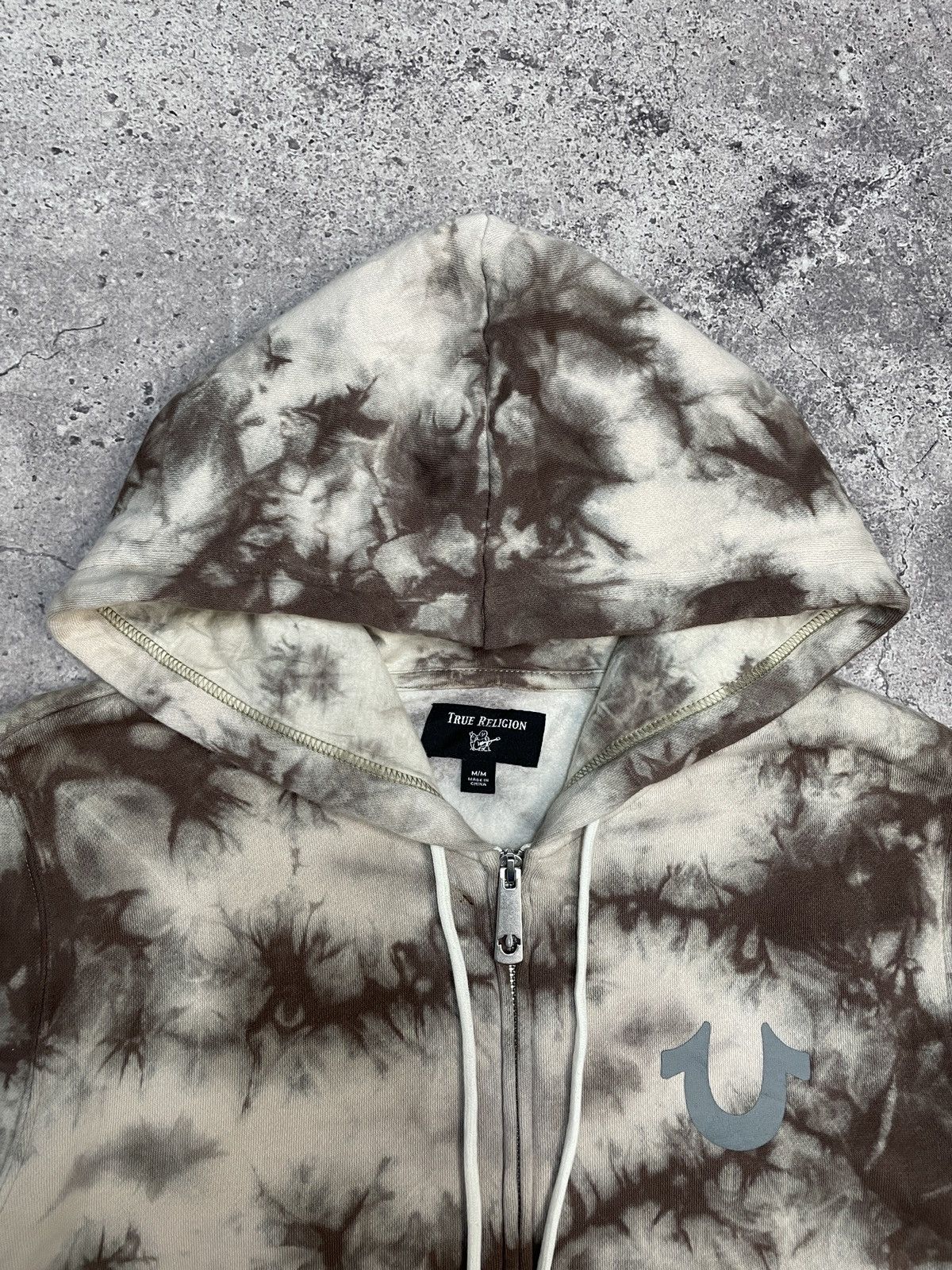 True Religion Vintage True Religion Y2K Avantgarde Tye Dye Zip Hoodie Size US M / EU 48-50 / 2 - 8 Thumbnail