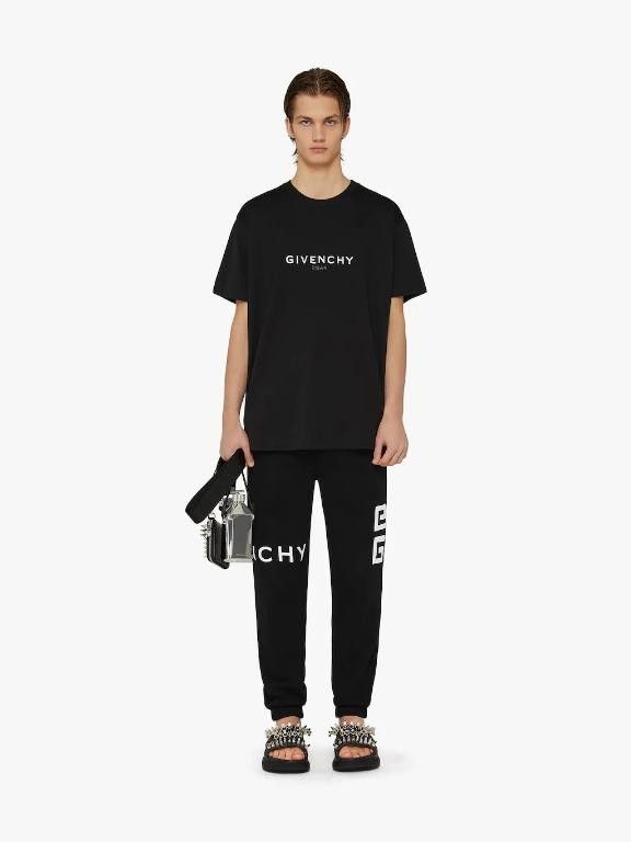 Givenchy Black Reverse Logo Oversized T-Shirt Size US S / EU 44-46 / 1 - 3 Thumbnail
