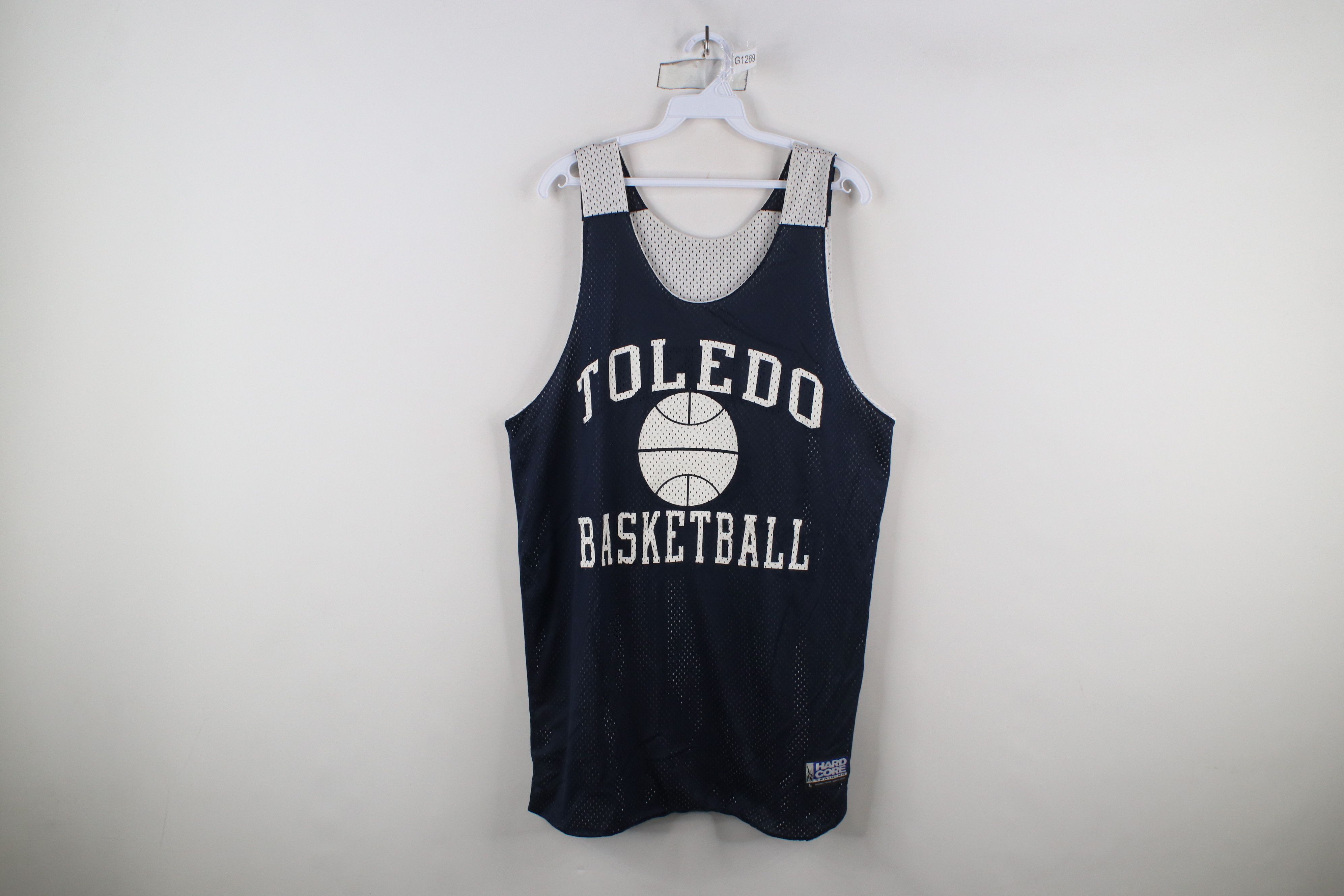 Vintage Vintage 90s Reversible University Toledo Basketball Jersey Size US L / EU 52-54 / 3 - 1 Thumbnail