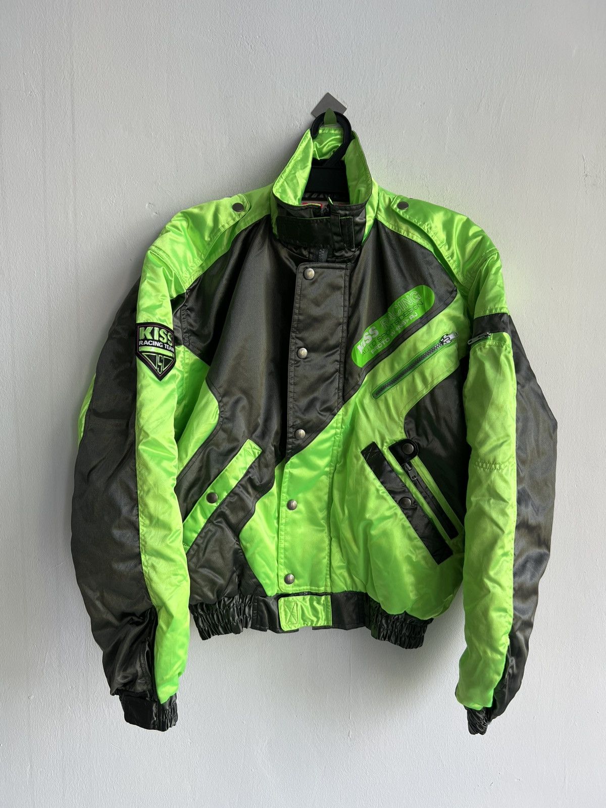 Kadoya Vintage 1980s Kiss Racing Team Akira Tech Wear Bomber Jacket Size US M / EU 48-50 / 2 - 2 Thumbnail